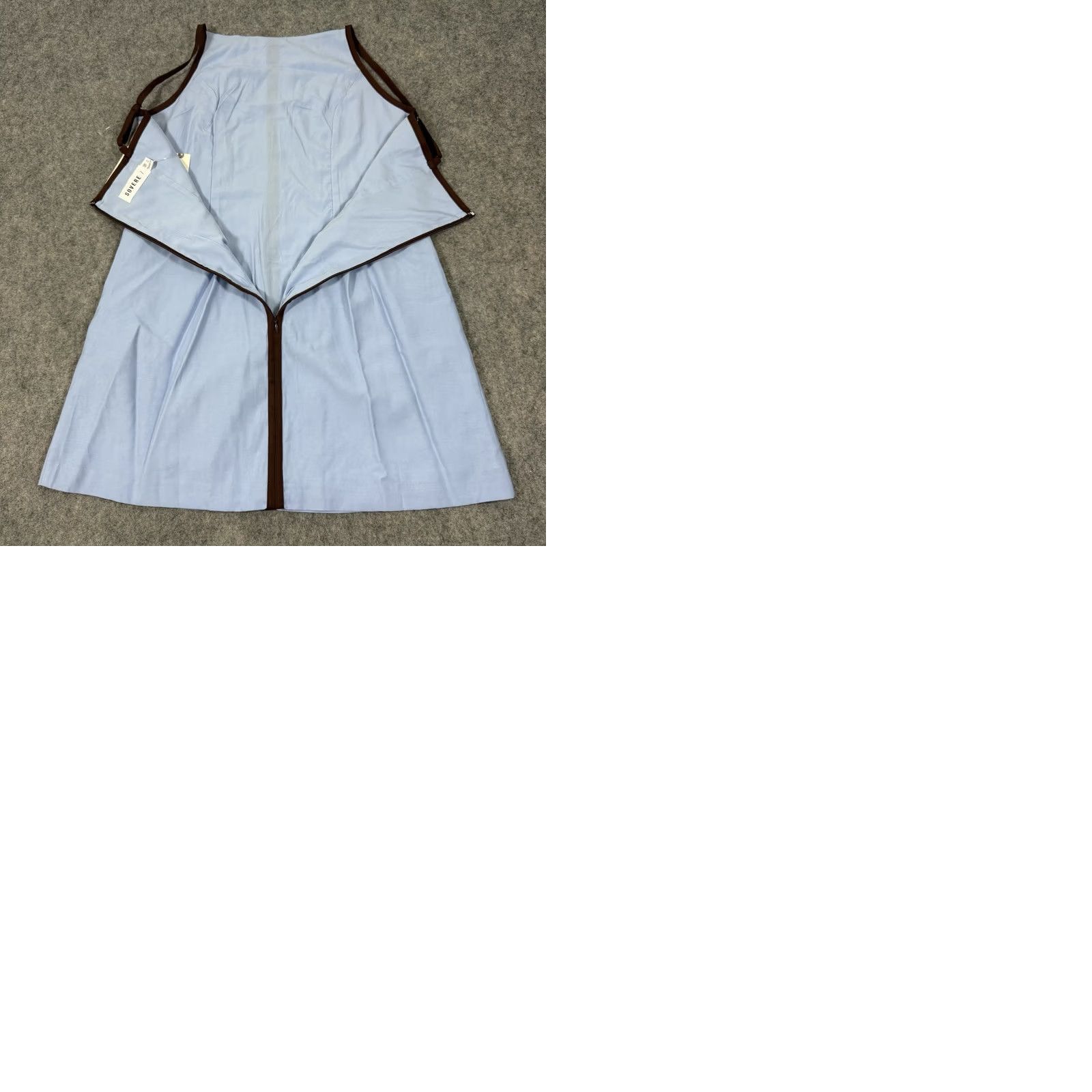 Anthropologie Anthropologie Sovere Sleeveless Shift Refine Mini Dress Women's Large Blue Size L / US 10 / IT 46 - 11 Thumbnail