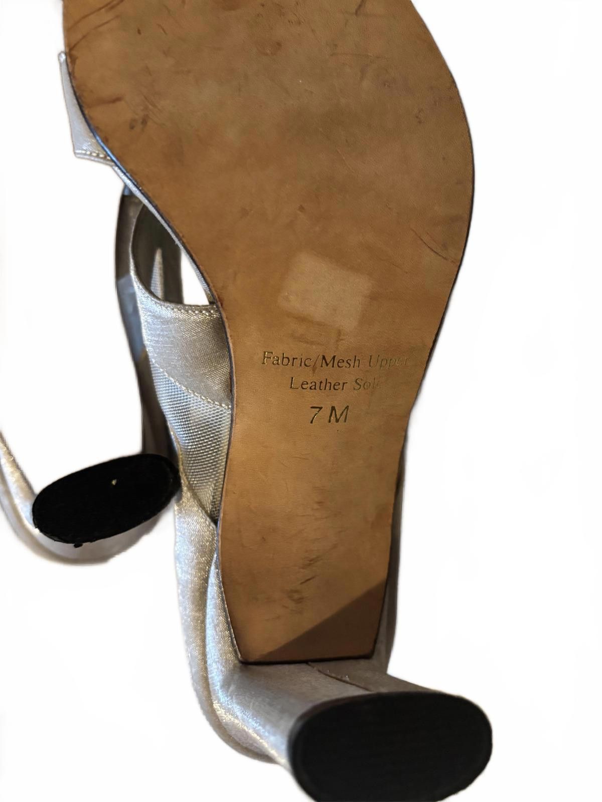 Other J. Reneé Couture Women's Silver Sandals Decorative Accent 7 Size US 7 / IT 37 - 5 Thumbnail