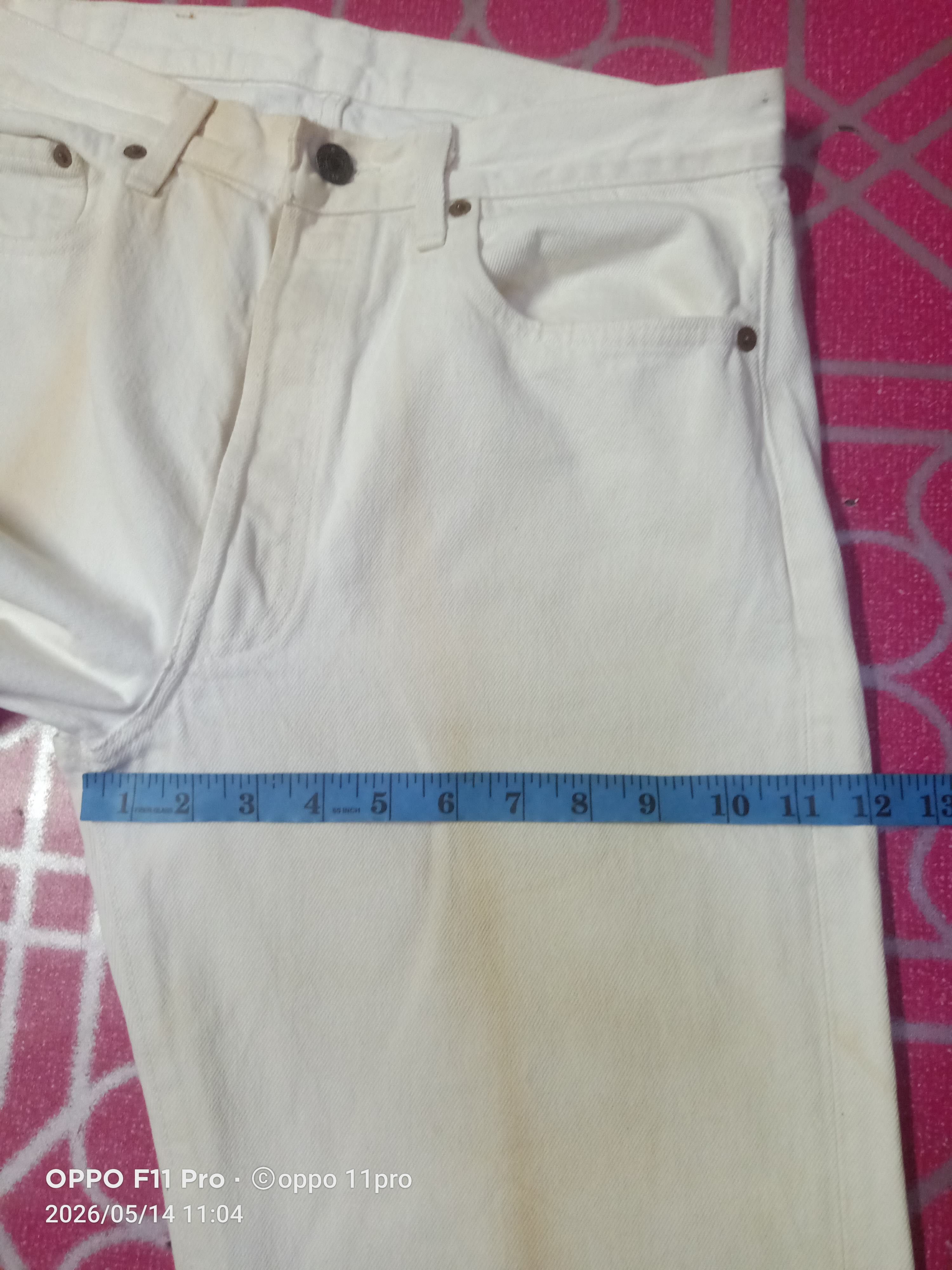 Levi's Vintage Clothing 💥Vintage Levi's 501 White Denim 80s 32x33 💥 Size US 32 / EU 48 - 18 Thumbnail