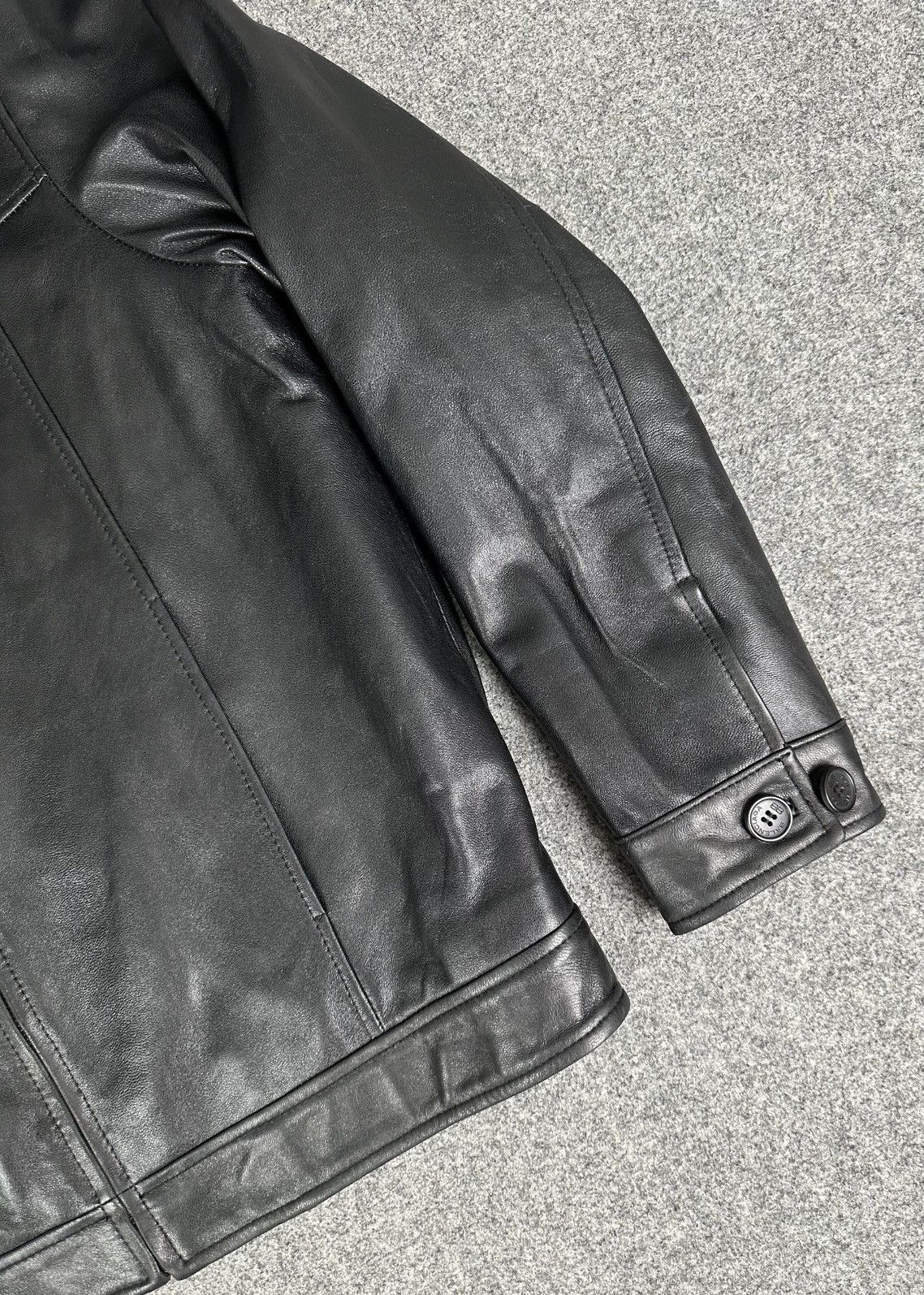 Balenciaga Balenciaga - Nicolas Ghesquiere 1997 Zip-Up Leather Jacket Size US M / EU 48-50 / 2 - 4 Thumbnail