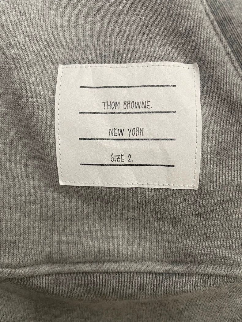 Thom Browne Gray zipper jacket and hoodie
