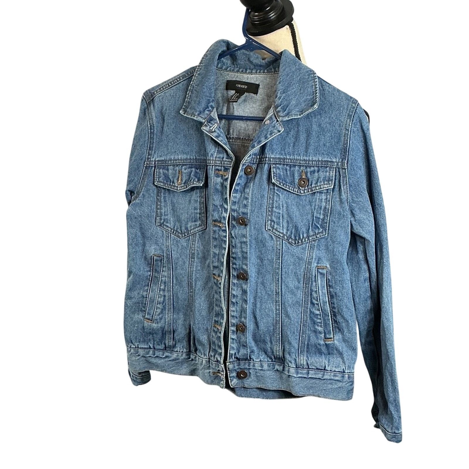 Forever 21 Forever 21 Denim Jacket –Size Small Classic Blue Jean Jacket Size S / US 4 / IT 40 - 2 Thumbnail