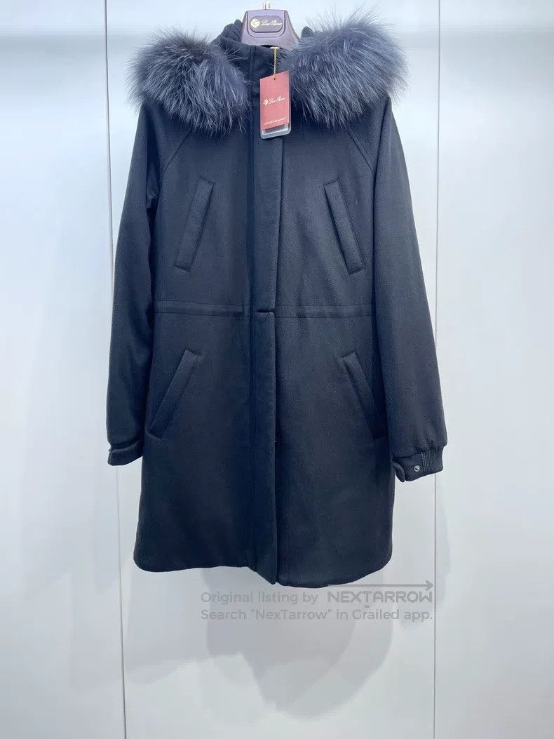 Loro Piana Loro Piana Hooded fur collar cashmere overcoat Size M / US 6-8 / IT 42-44 - 1 Thumbnail