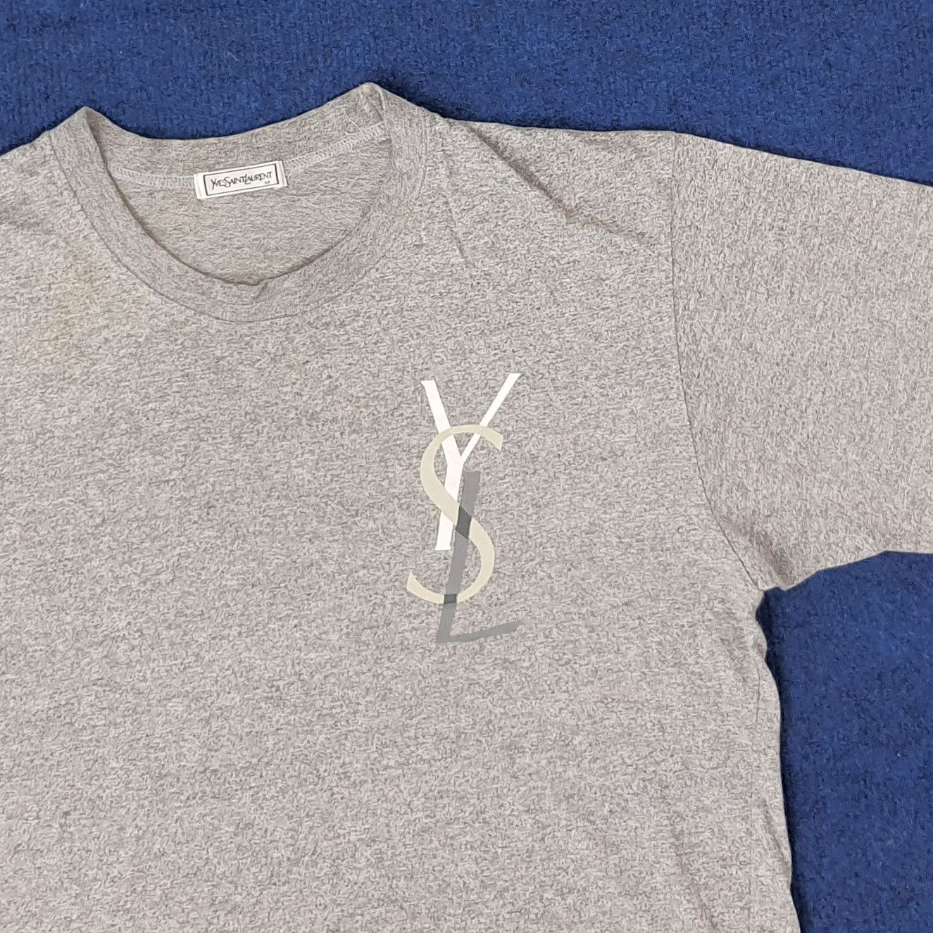 Yves Saint Laurent Vintage YSL Yves Saint Laurent Luxury Brand Tshirt C223N24 Size US M / EU 48-50 / 2 - 2 Thumbnail