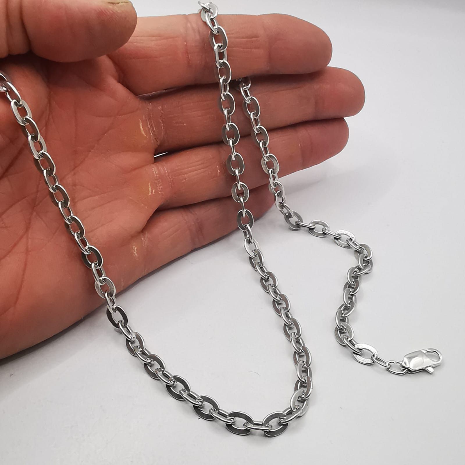 Sterling Silver Vintage Jewelry Chain, 925 Sterling Silver, Signed 30.15g Size ONE SIZE - 3 Thumbnail