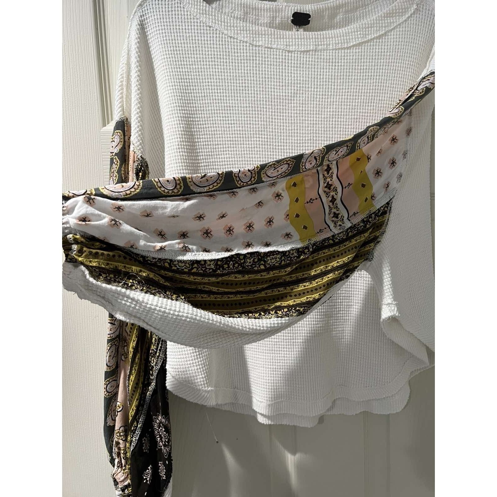 Free People Free People Womens XS Blossom Knit White Oversized A003309 Size XS / US 0-2 / IT 36-38 - 10 Thumbnail