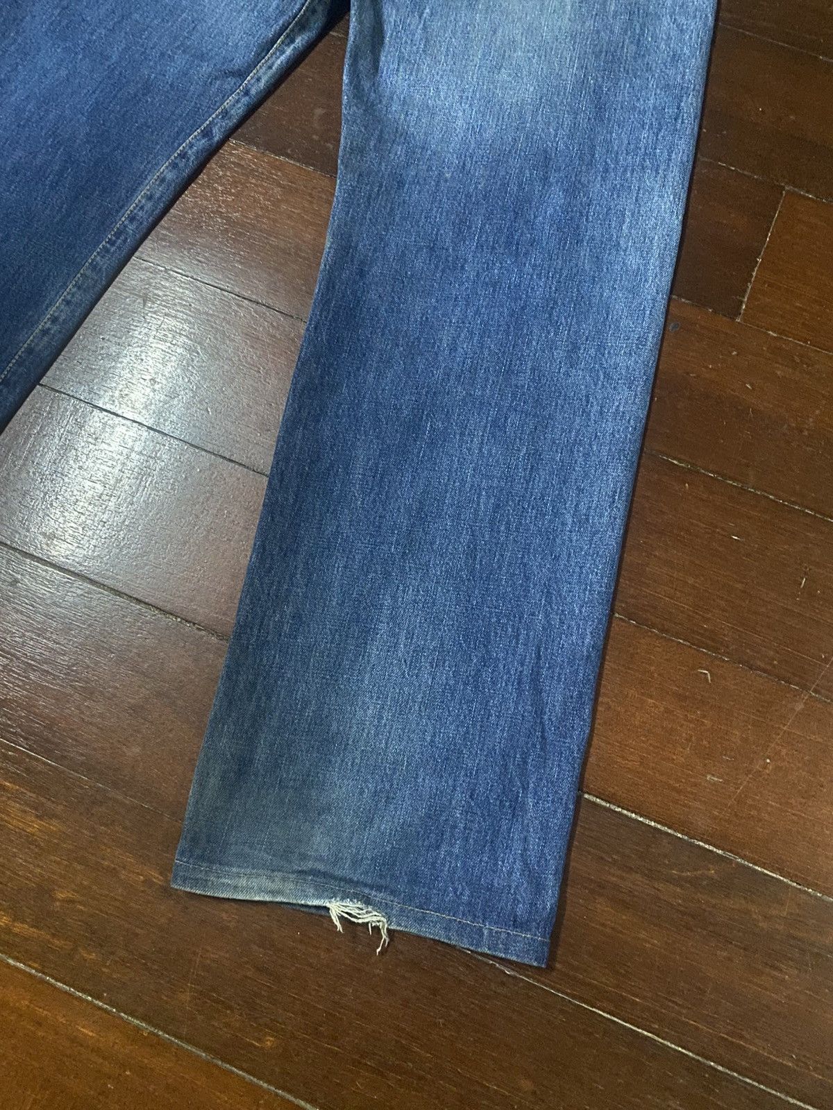 Edwin Vintage Edwin 505 Selvedge Distressed Dirty Denim Jeans Size US 32 / EU 48 - 14 Thumbnail