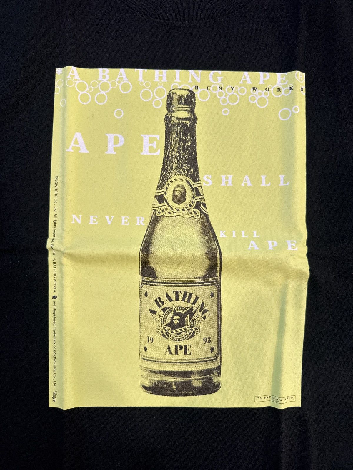 Bape Bape Champagne Tee - BRAND NEW! Size Medium Size US M / EU 48-50 / 2 - 3 Thumbnail