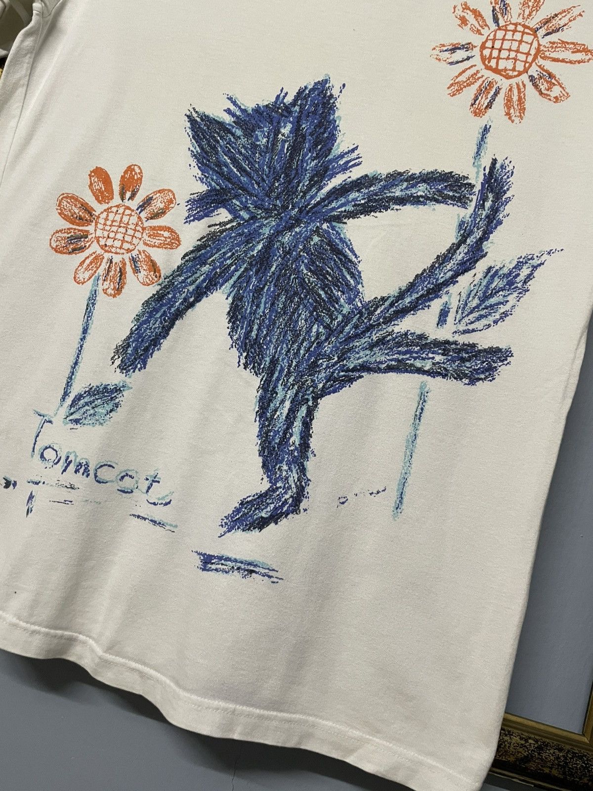 Designer × Vintage Vitage 1990s Designer Tom Cat Arwork Summer Fullprint Tee Size US M / EU 48-50 / 2 - 7 Thumbnail