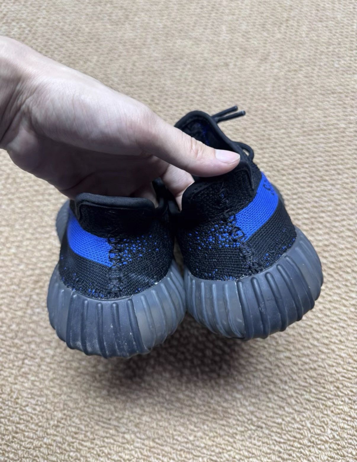 Adidas Adidas Yeezy 350 Black Blue K37 Size US 8.5 / IT 38.5 - 3 Thumbnail