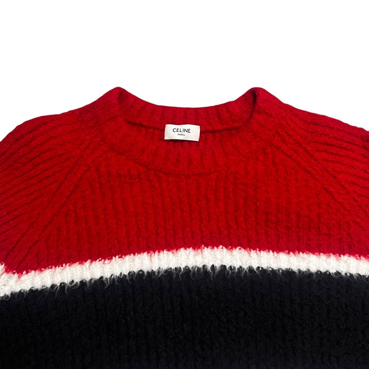 Celine CELINE 2021AW BY HEDI SLIMANE Boxy Crewneck Striped Knit S Size US S / EU 44-46 / 1 - 3 Thumbnail