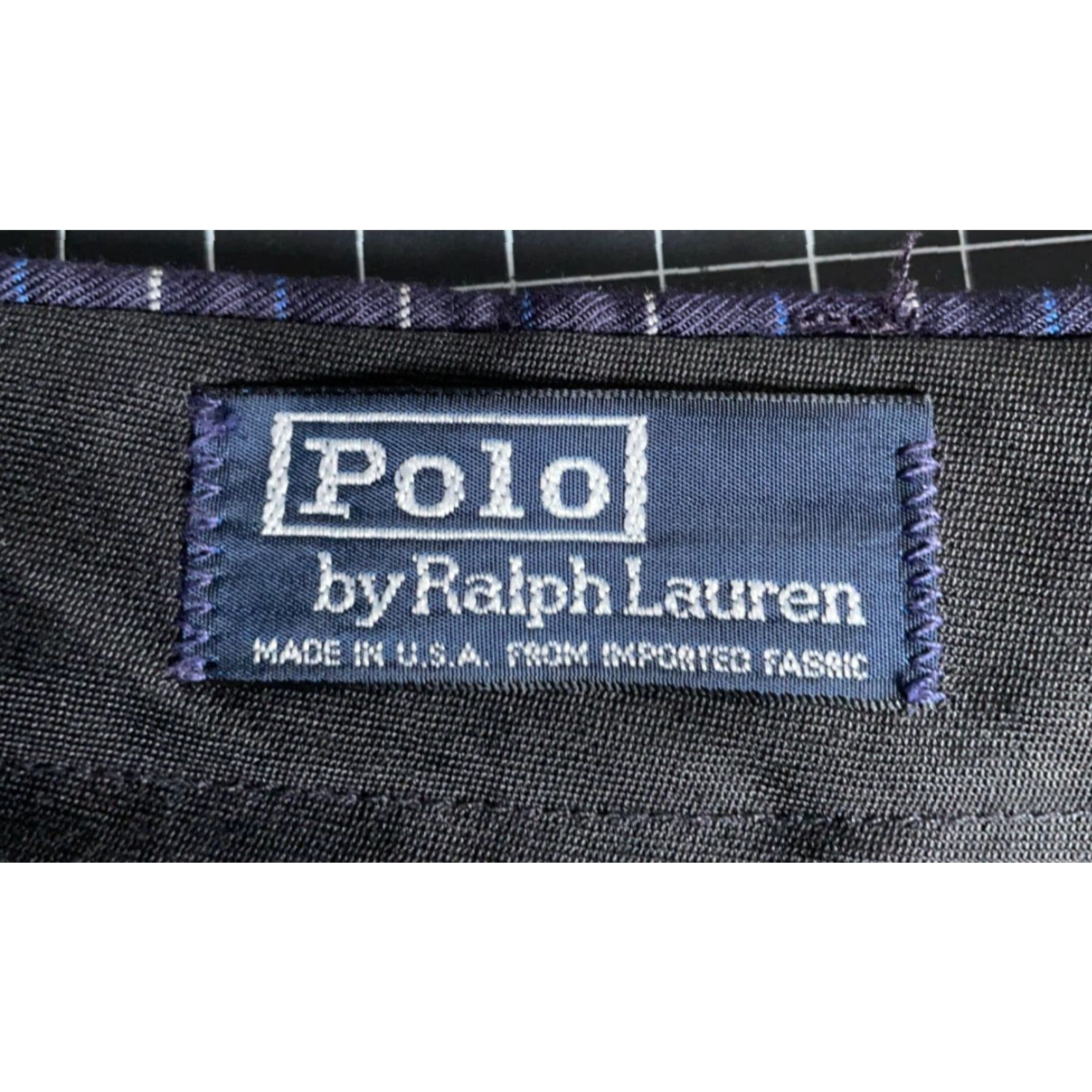 Polo Ralph Lauren VINTAGE Polo Ralph Lauren Wool Pleated Trousers Men 34 x 32 Blue Check Pants USA Made Size US S / EU 44-46 / 1 - 3 Thumbnail