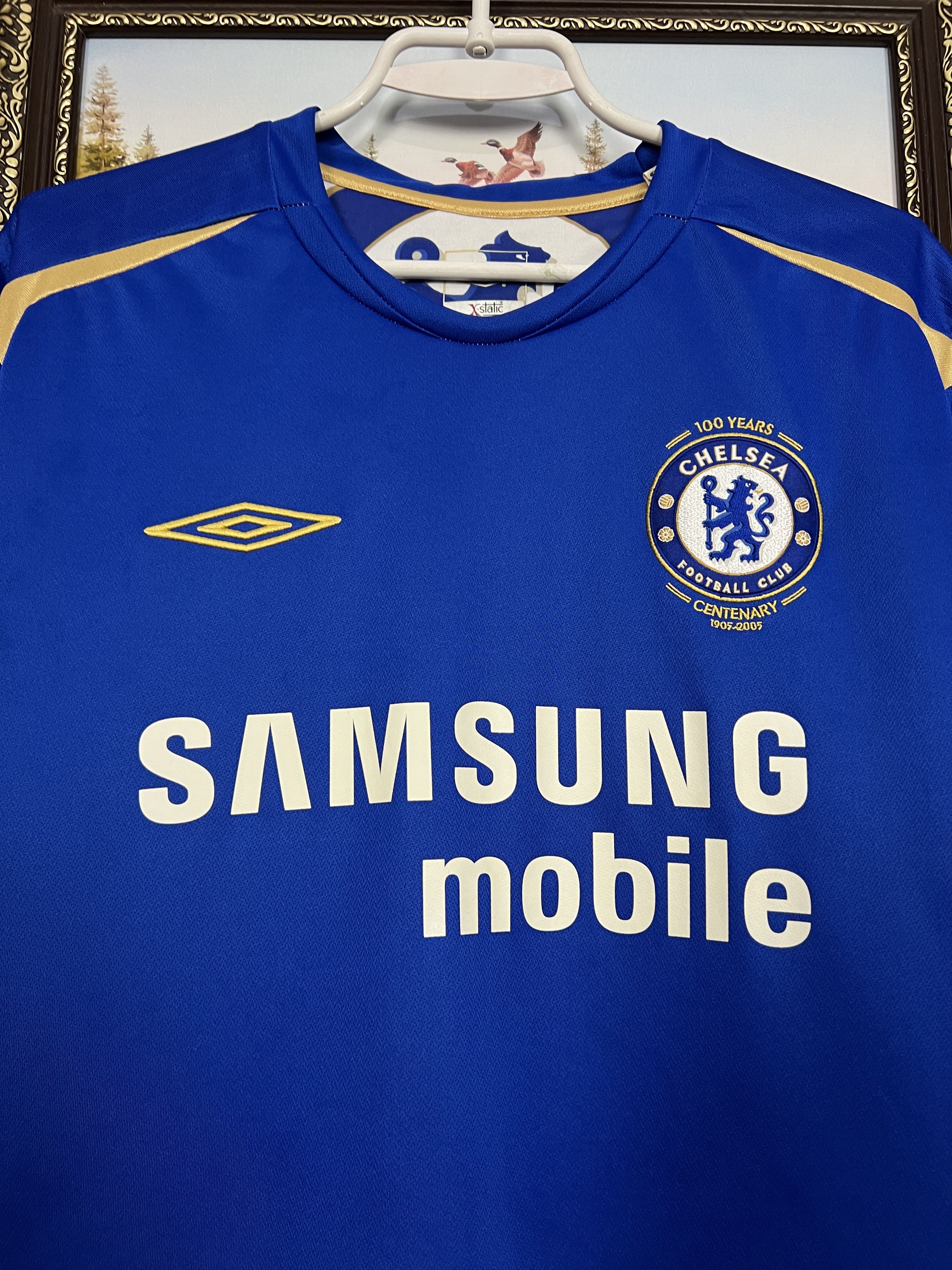 Umbro Chelsea Home football shirt 2005 Soccer Umbro Jersey Trikot Size US L / EU 52-54 / 3 - 3 Thumbnail