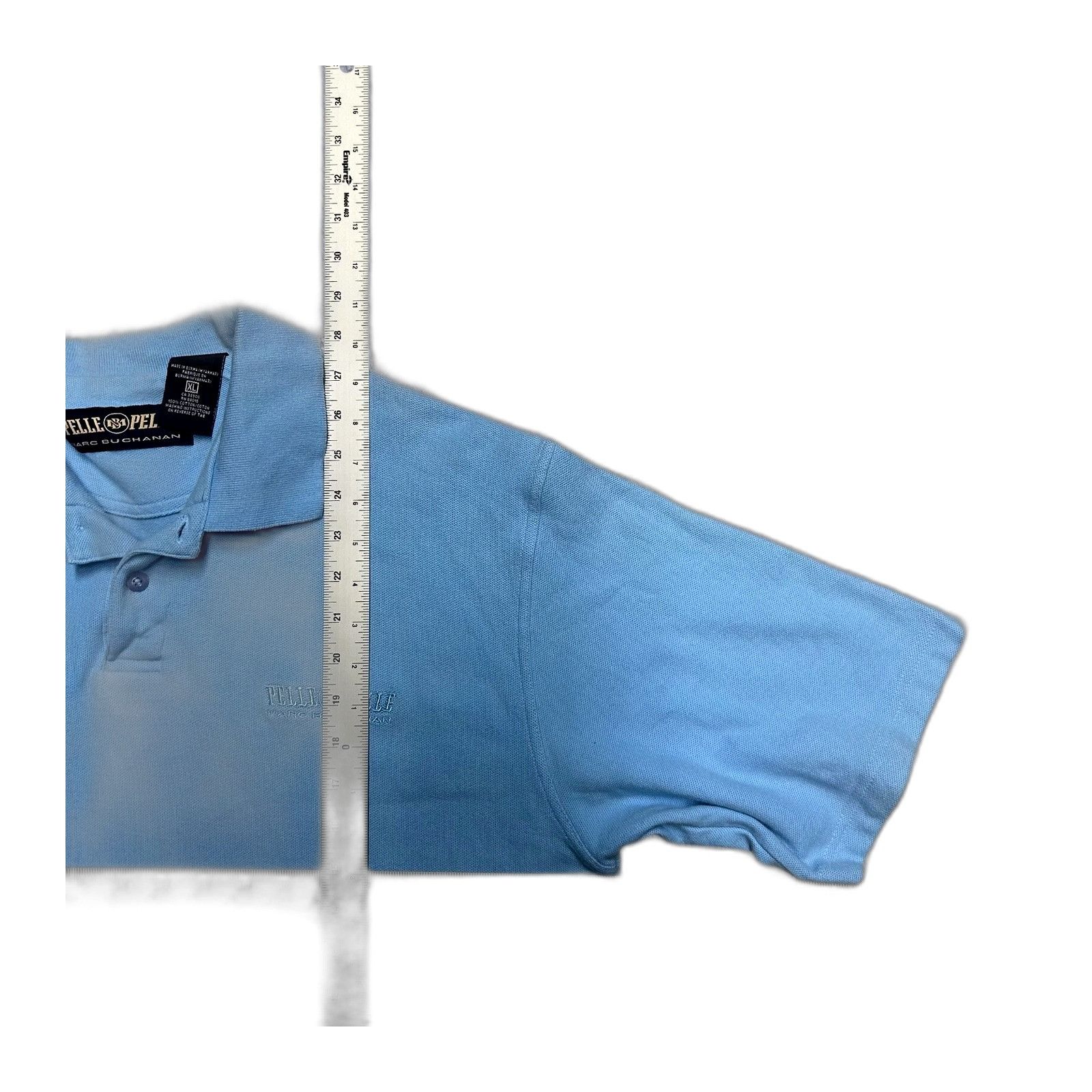 Pelle Pelle Pelle Pelle Marc Buchanan Blue Polo Shirt XL Size US XL / EU 56 / 4 - 2 Thumbnail