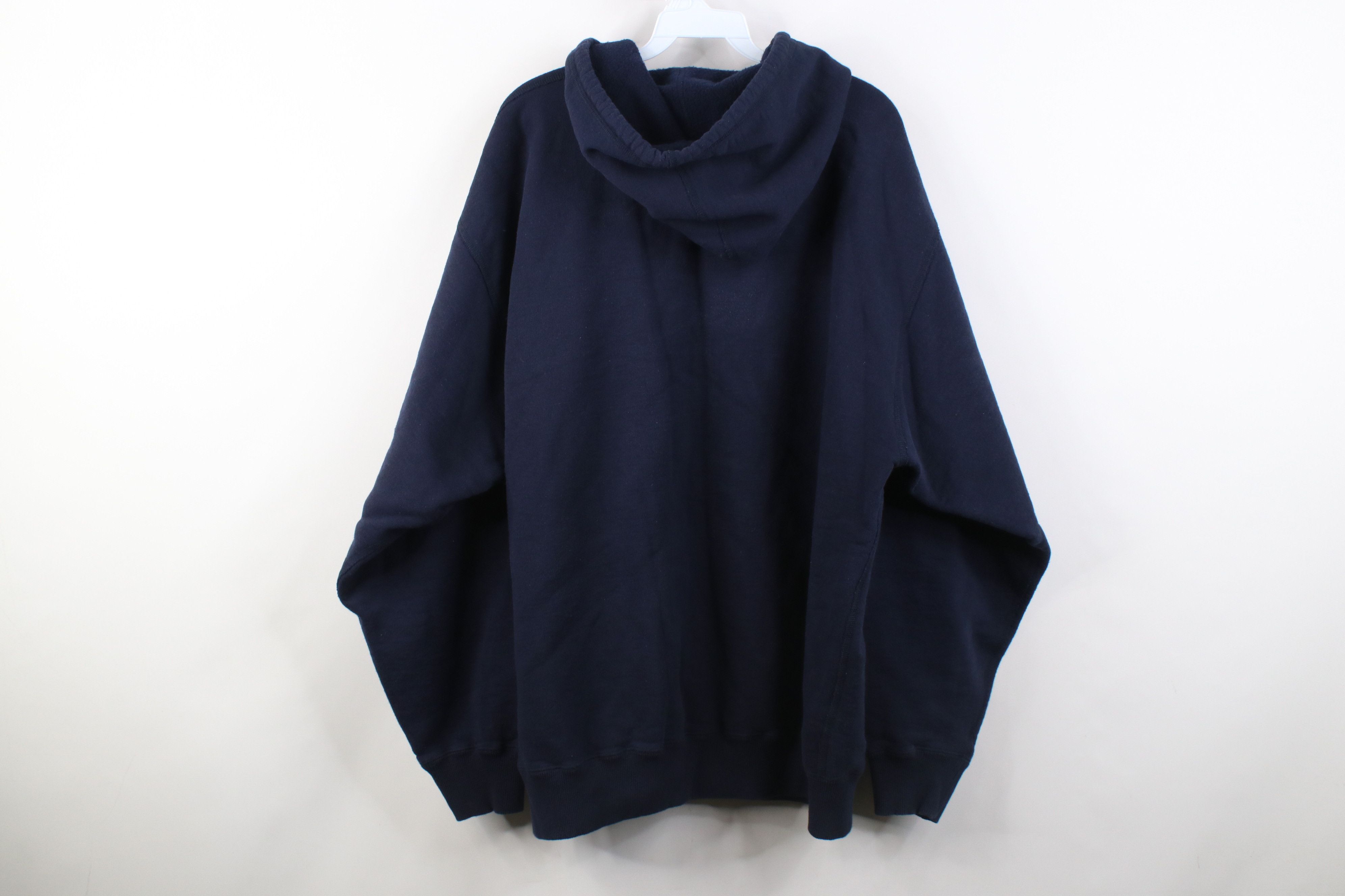 Vintage Vintage 90s Y2K Streetwear Cotton Hoodie Sweatshirt Blue Size US XXL / EU 58 / 5 - 10 Thumbnail