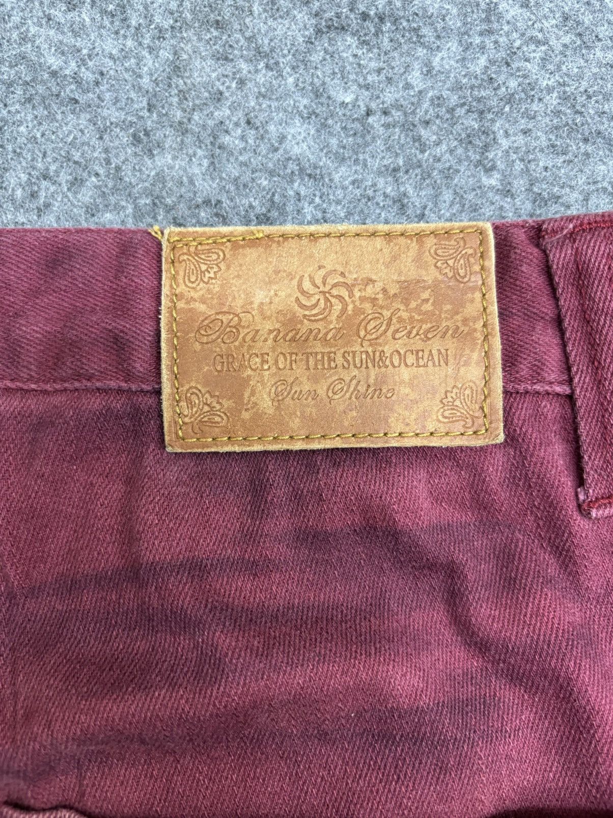 Japanese Brand 💥Insane Surf Style💥Banana Seven Slash Fades Denim F563 Size US 32 / EU 48 - 15 Thumbnail
