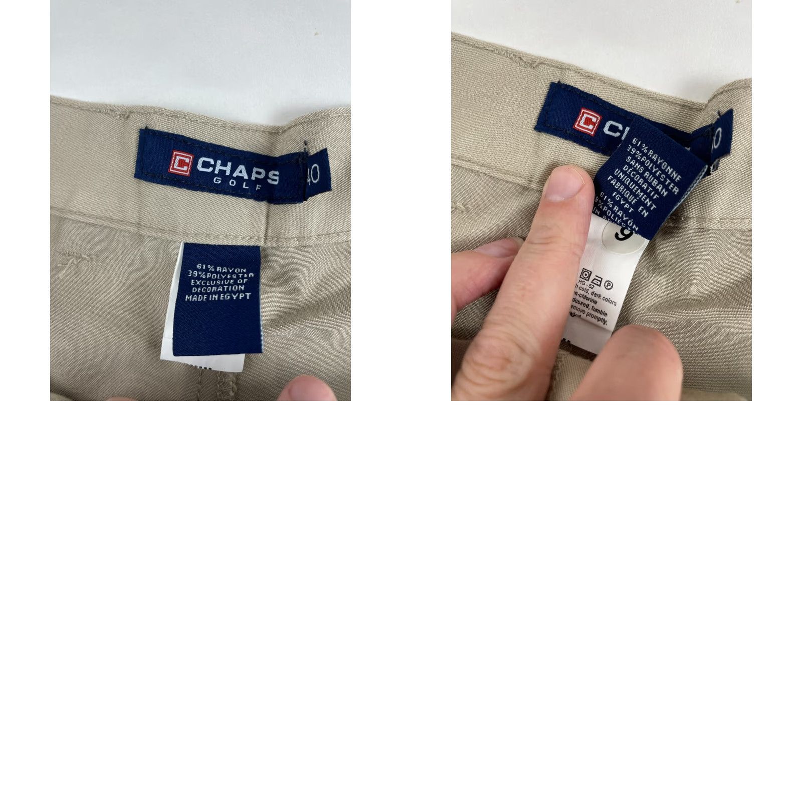 Chaps Chaps Golf Shorts Men's Size 40 Khaki Flat Front Bermuda Pockets Bermuda Chino Regular Mens Size US 40 / EU 56 - 8 Thumbnail