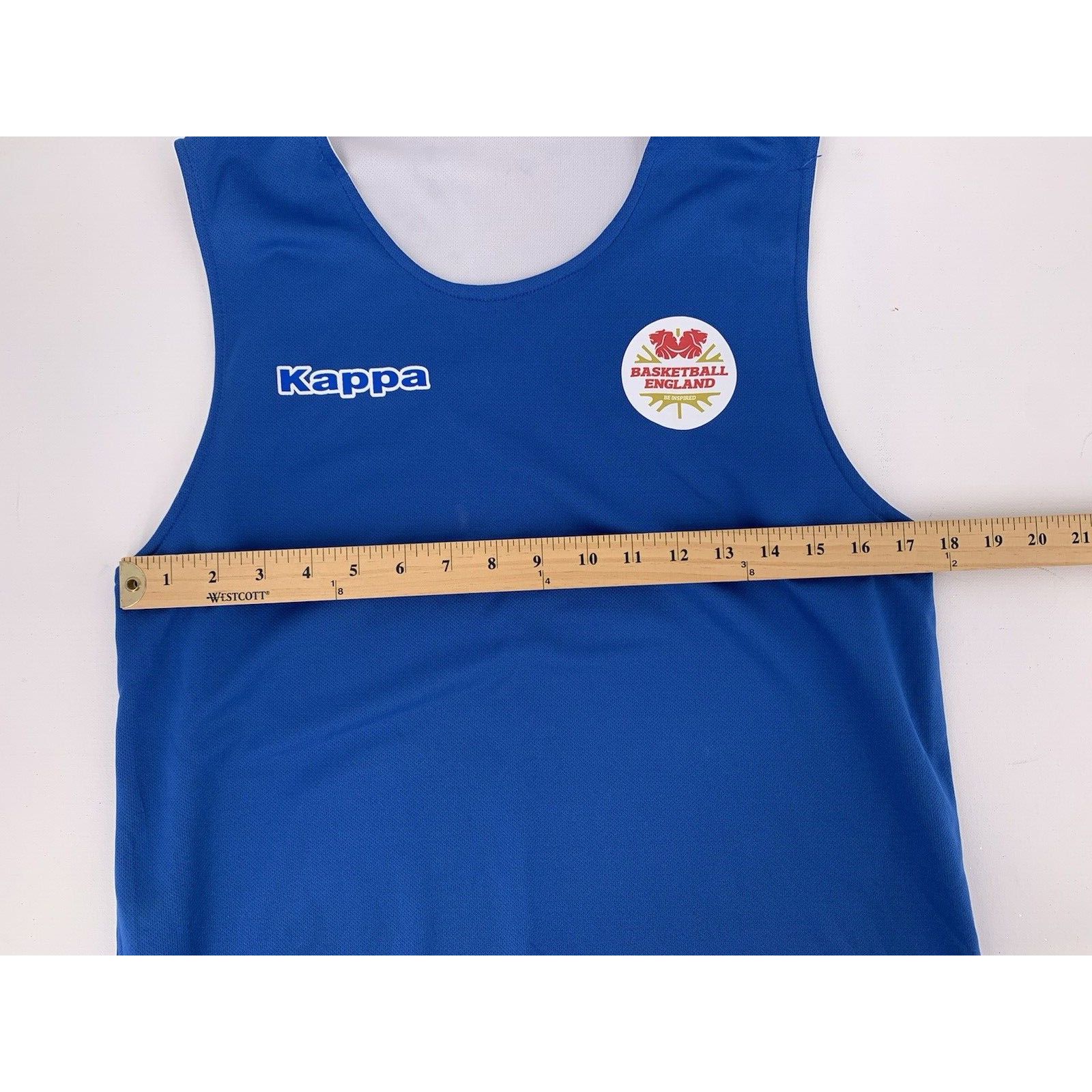 Kappa Kappa Jersey White/Blue Basketball England Reversible 2017 M Size US M / EU 48-50 / 2 - 12 Thumbnail