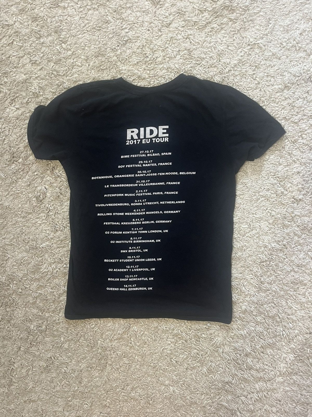 Band Tees Crazy Band RIDE official 2017 tour t-shirt rare indie rock Size US S / EU 44-46 / 1 - 2 Thumbnail