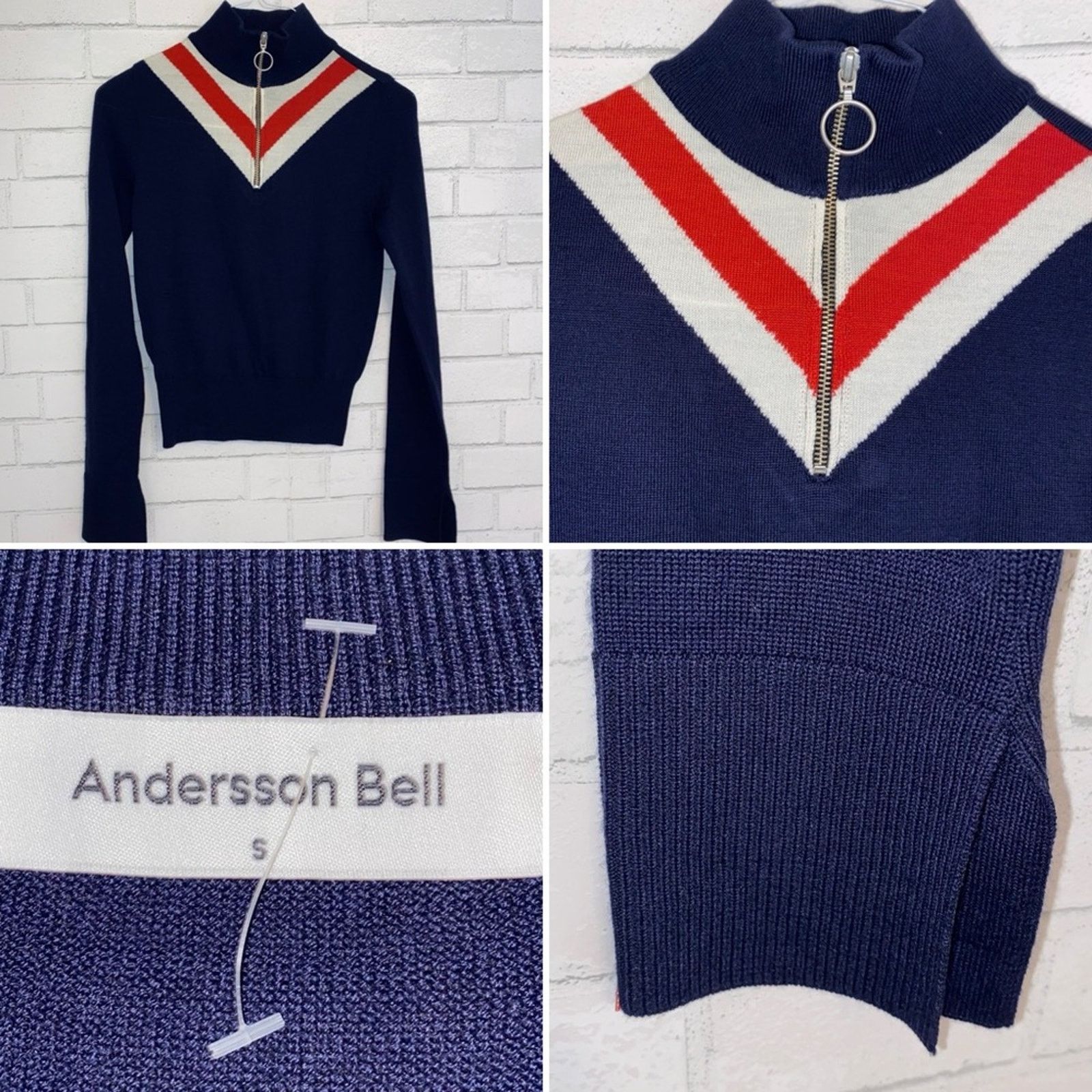 Andersson Bell ADSB Andersson Bell $399 O Ring Mod Zip Sweater Womens S Size S / US 4 / IT 40 - 2 Thumbnail