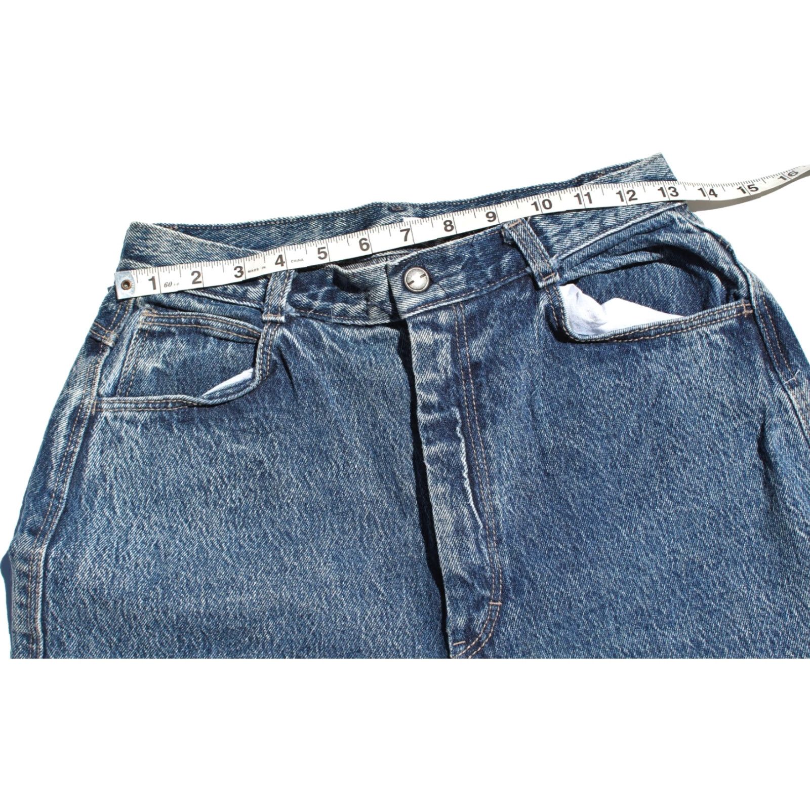 Vintage VINTAGE PIZZAZZ Denim Jeans Main Selling Point High Waisted Mom Zip Ankle Blue Women's Jeans M Size 32" / US 10 / IT 46 - 4 Thumbnail