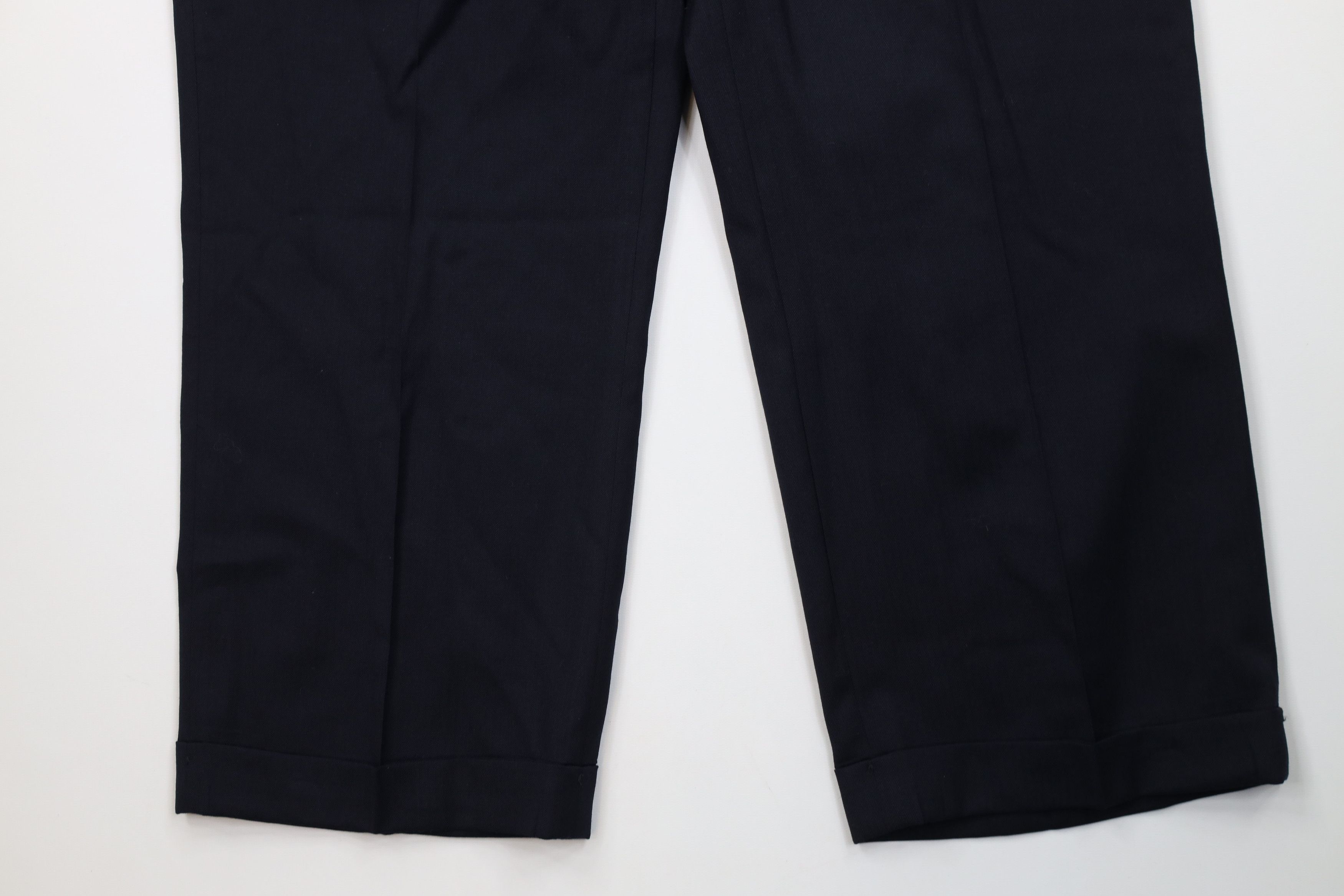 Vintage Vintage 90s Streetwear Wool Herringbone Wide Leg Chino Pants Size US 32 / EU 48 - 4 Thumbnail