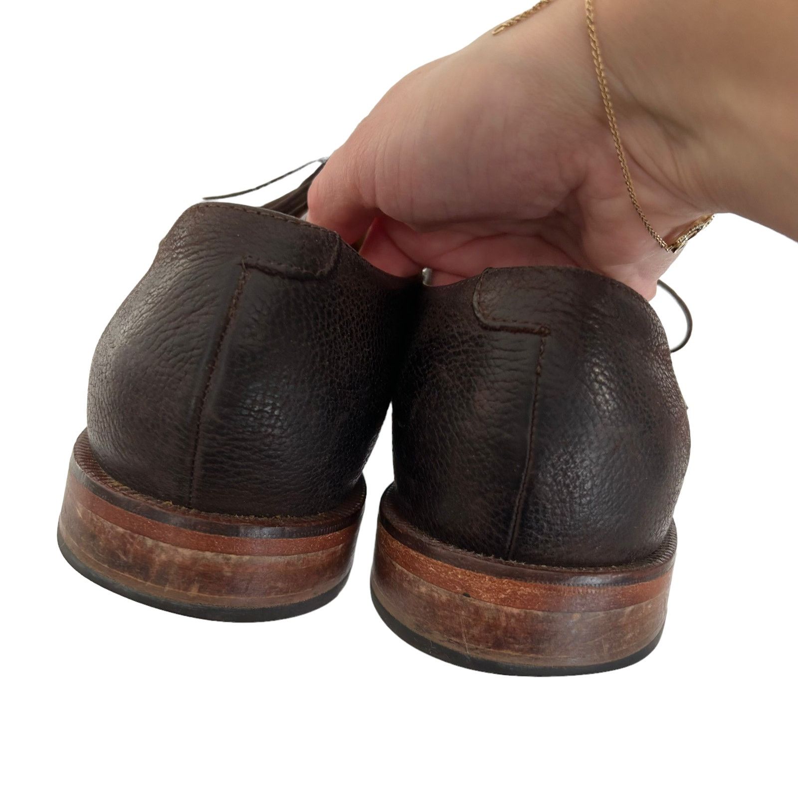 Cole Haan Cole Haan Grand OS Brown Leather Lace Up Loafers Sz 9.5 Size US 9.5 / EU 42-43 - 4 Thumbnail