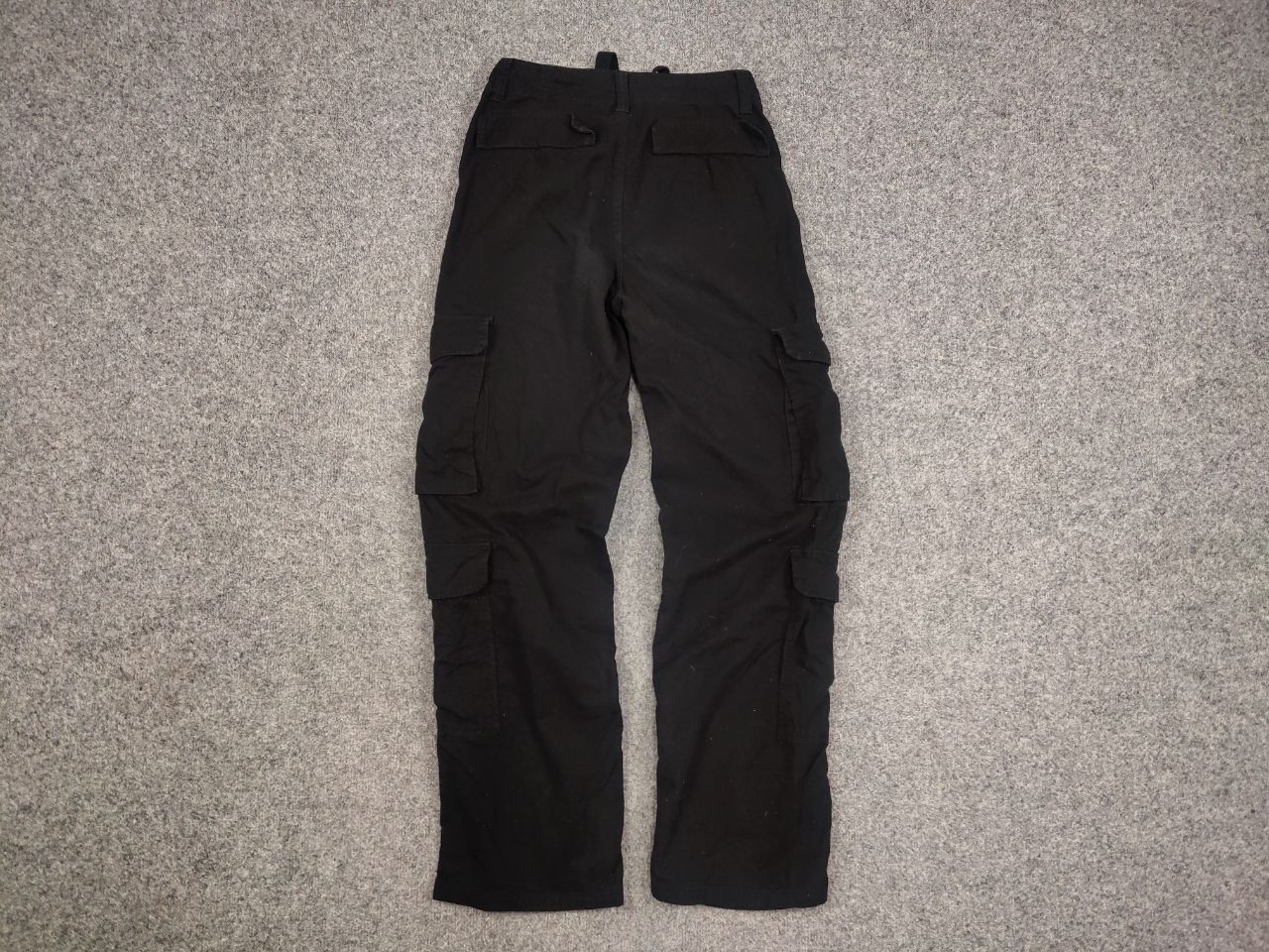 Japanese Brand Vintage Japanese Black Baggy Cargo Trouser Pants Y2K Style Size US 30 / EU 46 - 8 Thumbnail