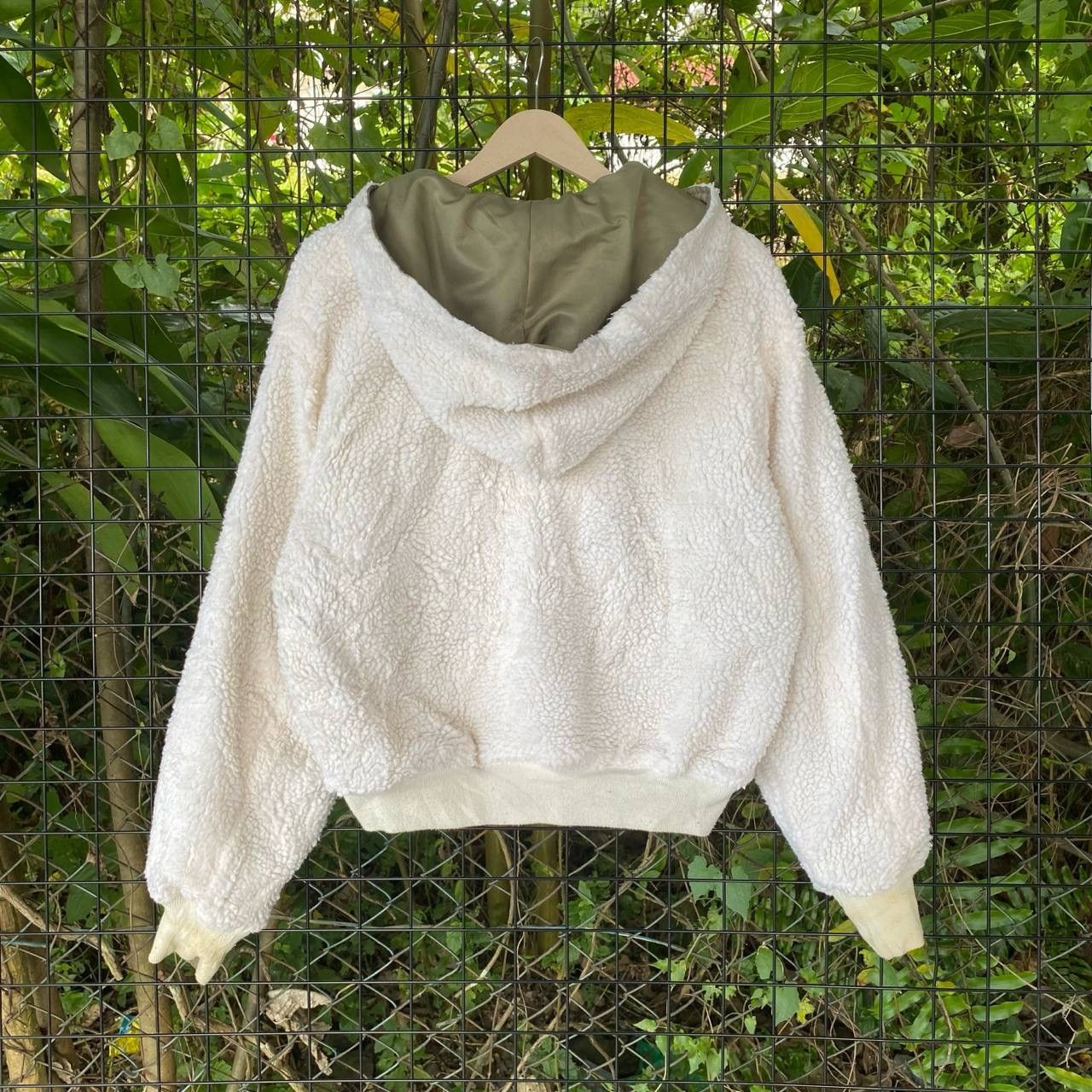 Japanese Brand × Vintage Vtg Earth M&E Sherpa Riversible Hoodie Zipper Jacket Size M / US 6-8 / IT 42-44 - 6 Thumbnail