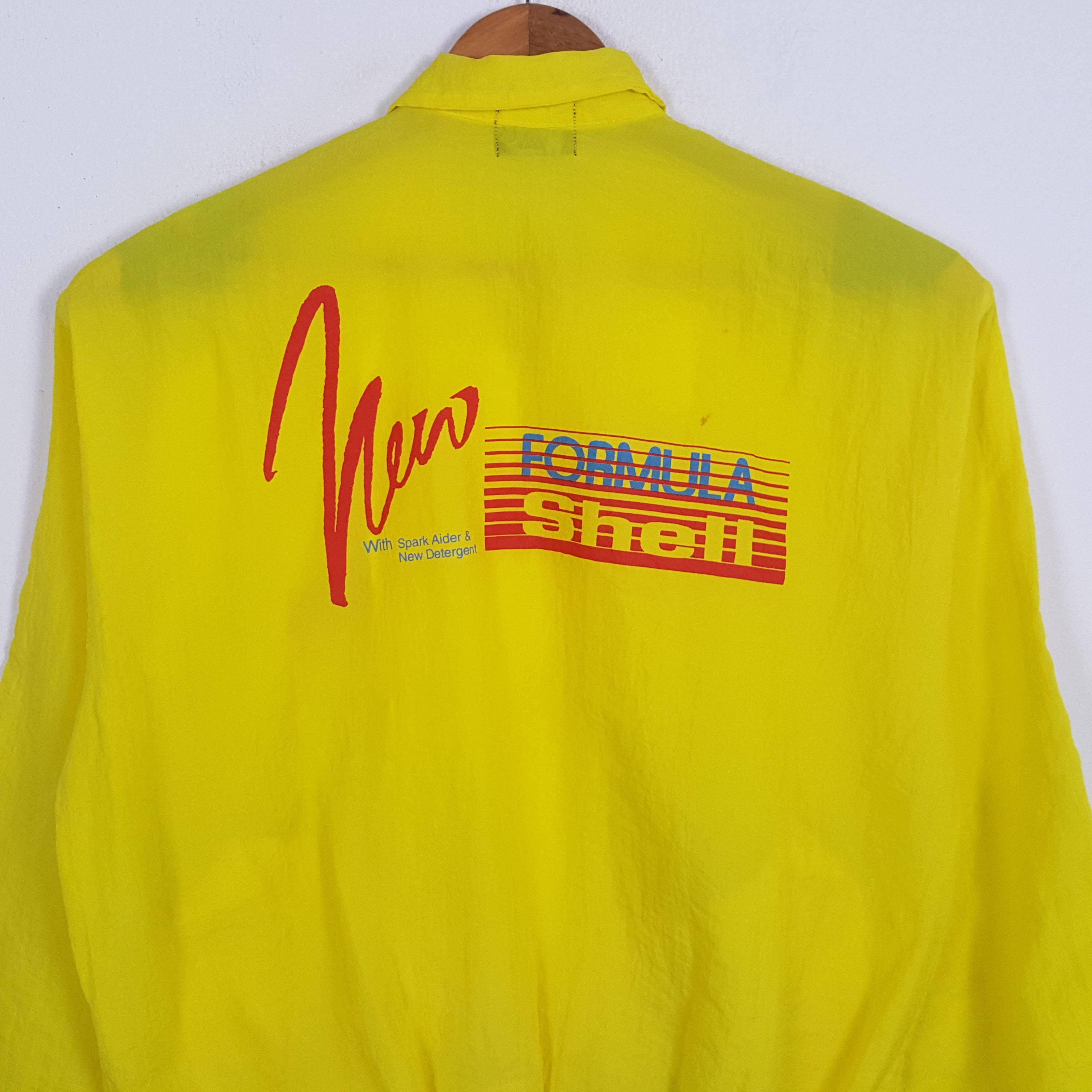 Japanese Brand × Vintage Vintage FORMULA 1 SHELL Racing Team Windbreaker Jacket Size US XL / EU 56 / 4 - 2 Thumbnail