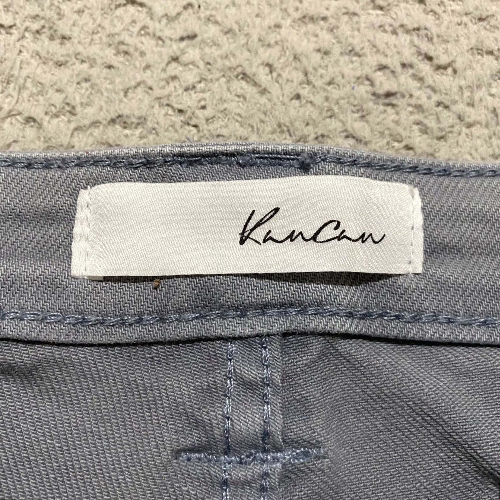 Vintage Kancan Womens sz 3 Pants Gray Joggers Tapered High Rise Pockets Casual Size 27" / US 4 / IT 40 - 3 Thumbnail