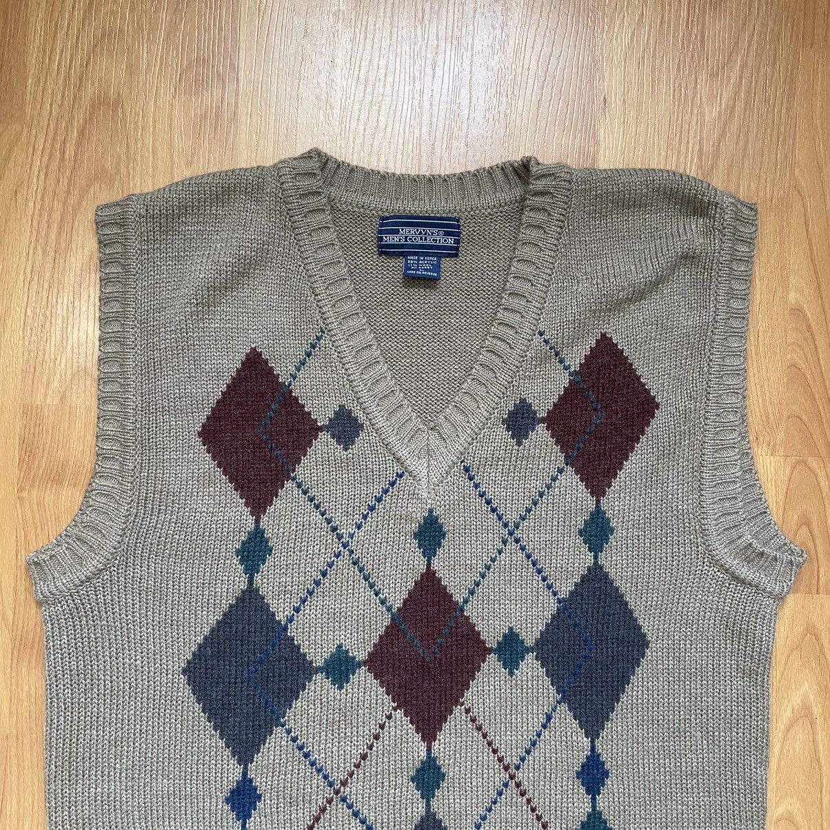 Vintage Vintage Mervyn’s Men’s Collection Argyle Vest Size Large Size US L / EU 52-54 / 3 - 3 Thumbnail