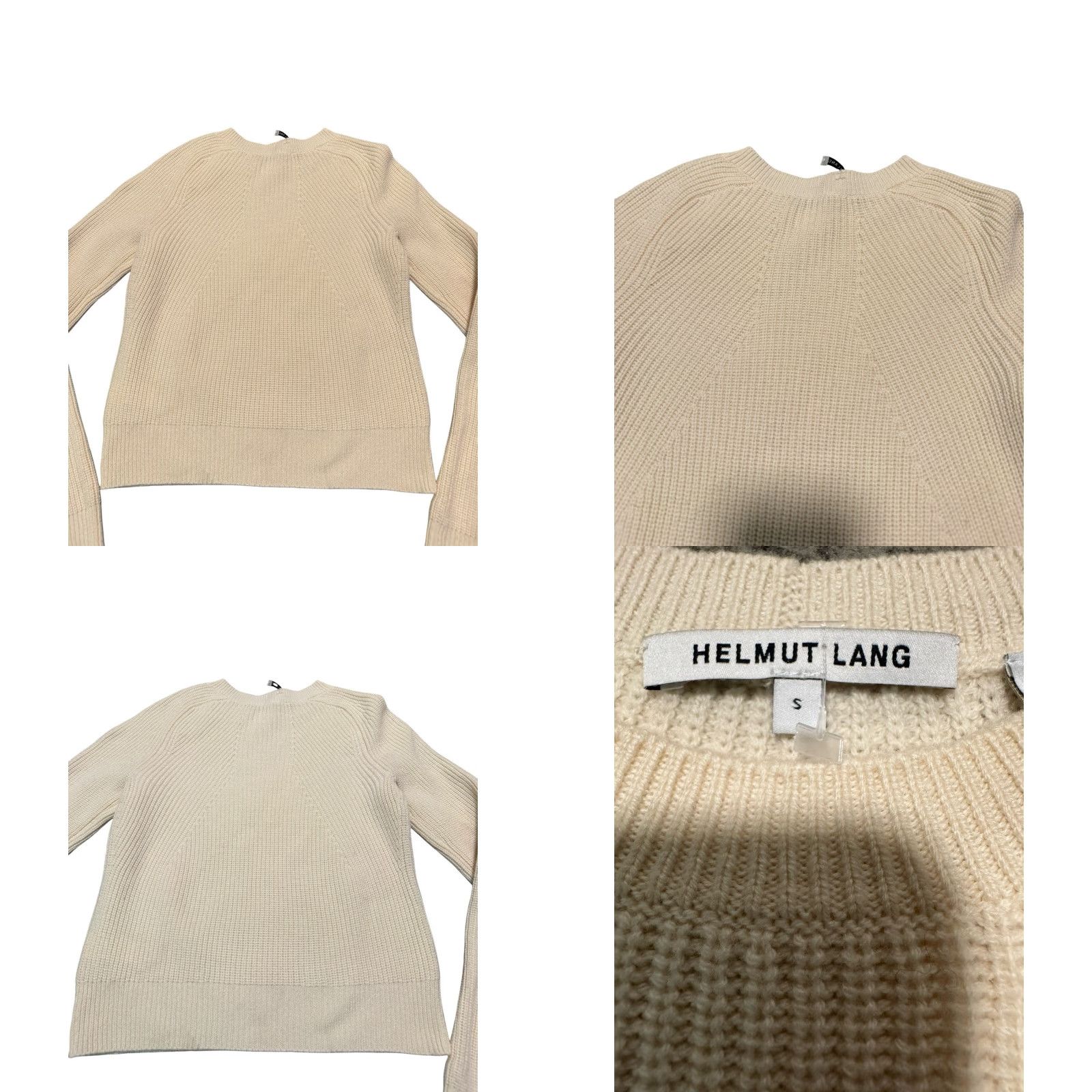 Helmut Lang HELMUT LANG Ribbed Wool Cashmere Sweater Ivory Shaker Knit Pullover Size Small Size S / US 4 / IT 40 - 8 Thumbnail