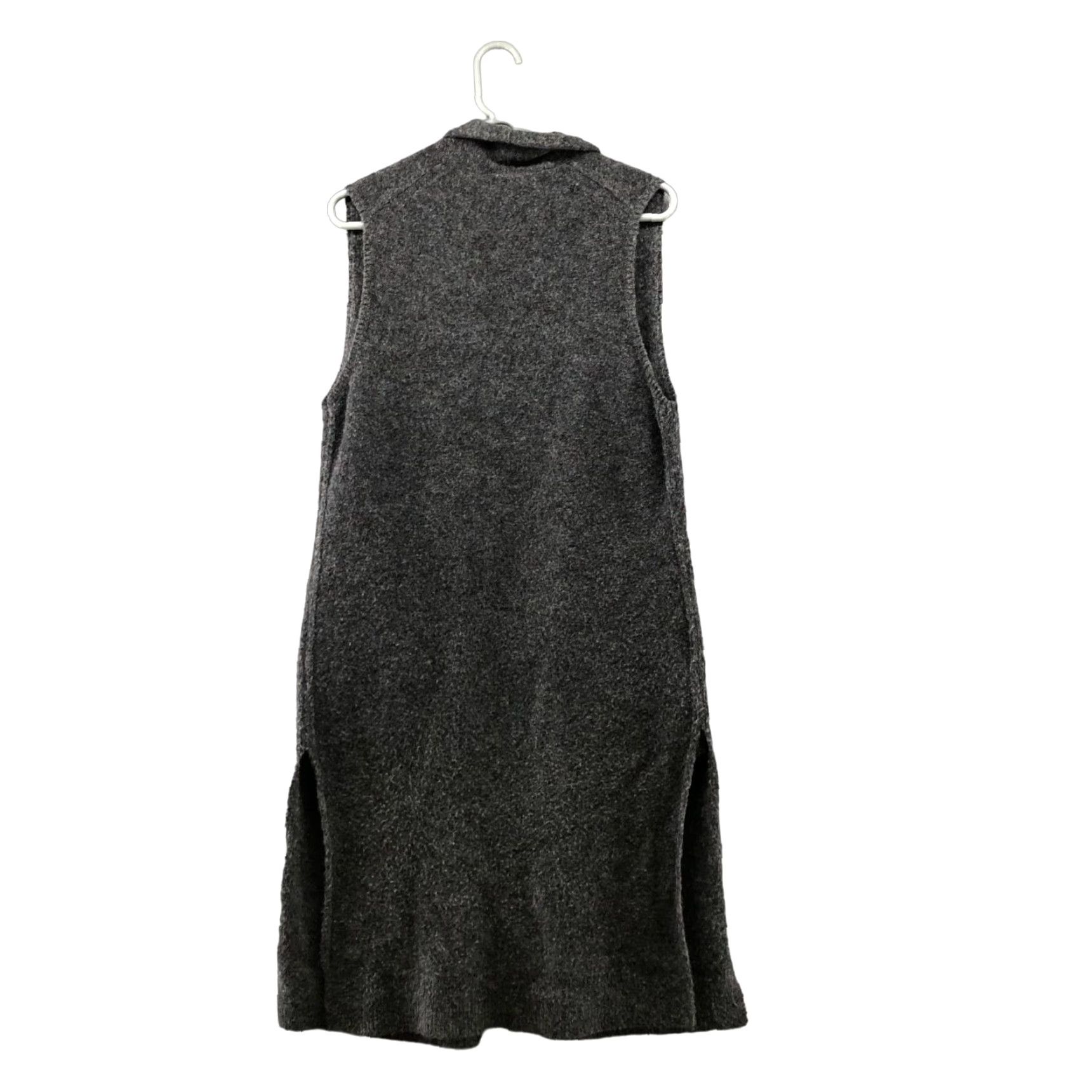 Vintage VINTAGE Wilfred Sleeveless Longline Cardigan Womens S Open Front Gray Duster Wool Blend Size S / US 4 / IT 40 - 2 Thumbnail