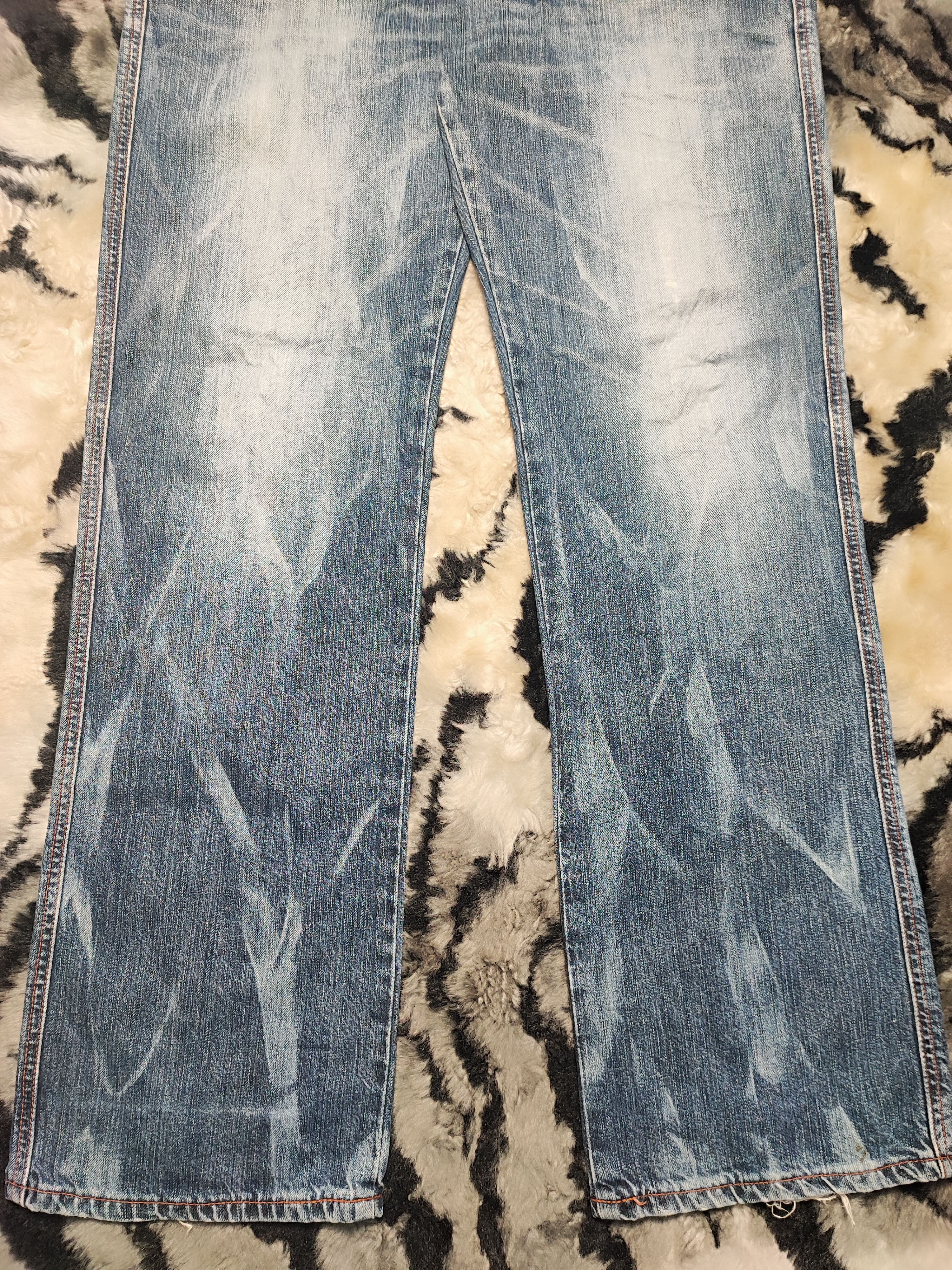 Edwin Edwin 503 Blue Trip Japan Distressed Jeans Size US 33 - 4 Thumbnail