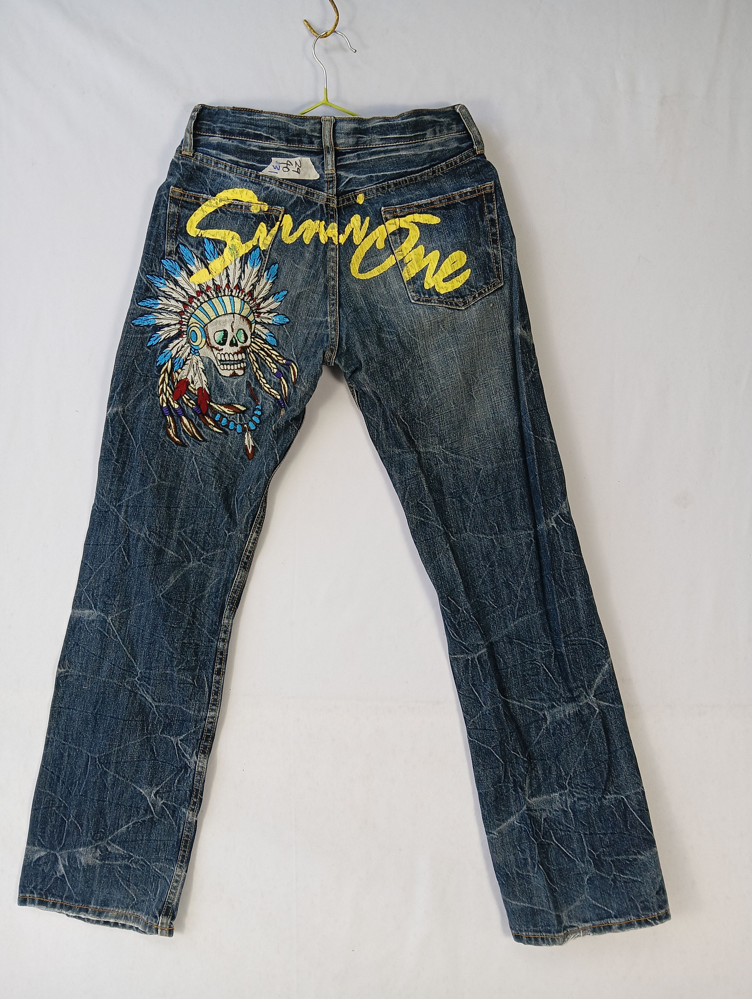 Other vinatage sirmione skull jeans distressed Size US 29 - 4 Thumbnail