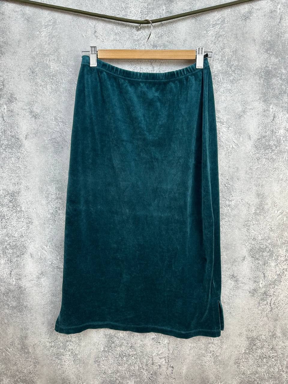Gudrun Sjoden Gudrun Sjoden Velour Midi Skirt Green/Blue Women’s Size S Size 27" / US 4 / IT 40 - 1 Thumbnail
