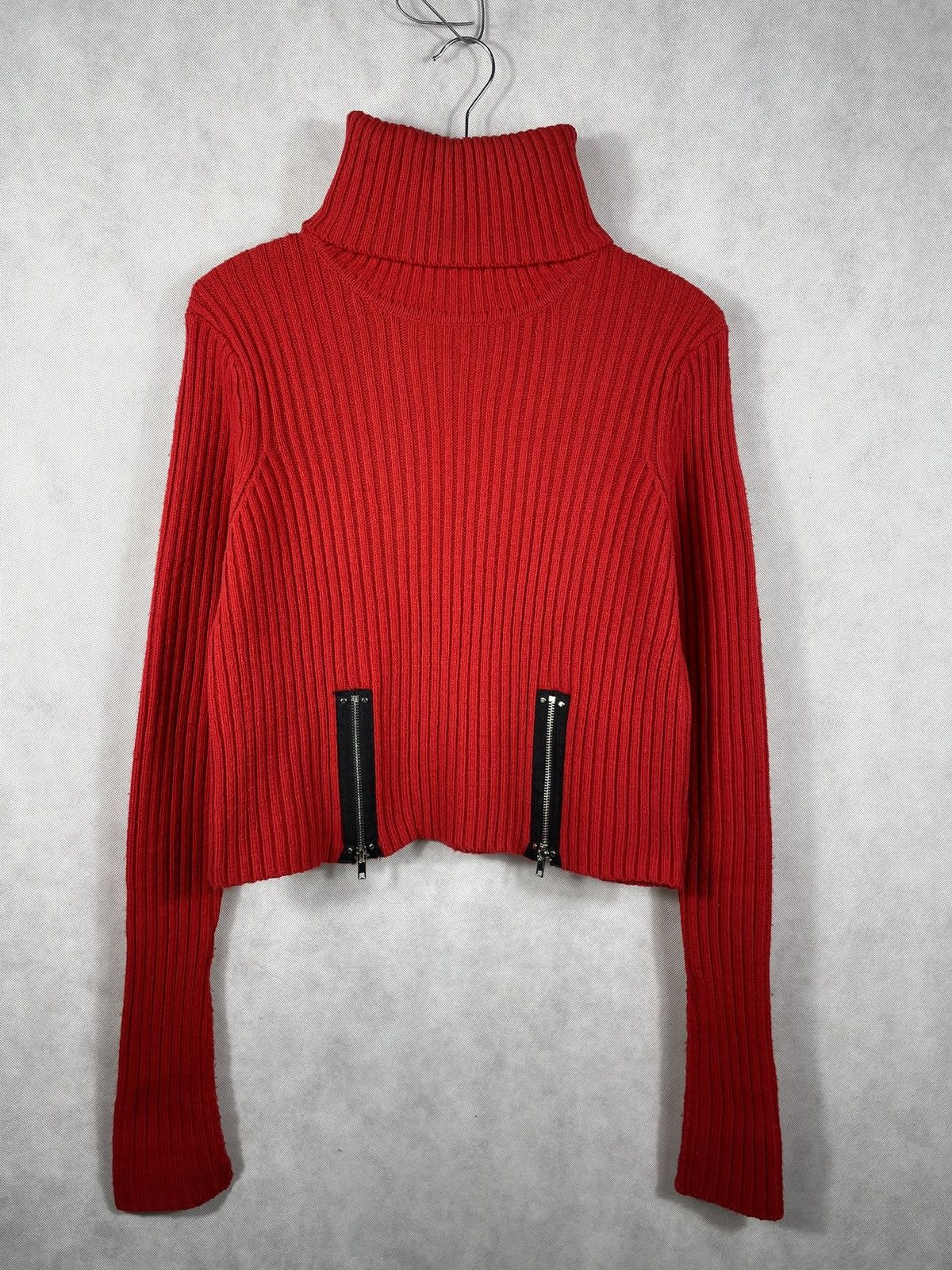 Other Jean Paul Gaultier Lindex High Neck Turtleneck Red Sweater Size M / US 6-8 / IT 42-44 - 3 Thumbnail