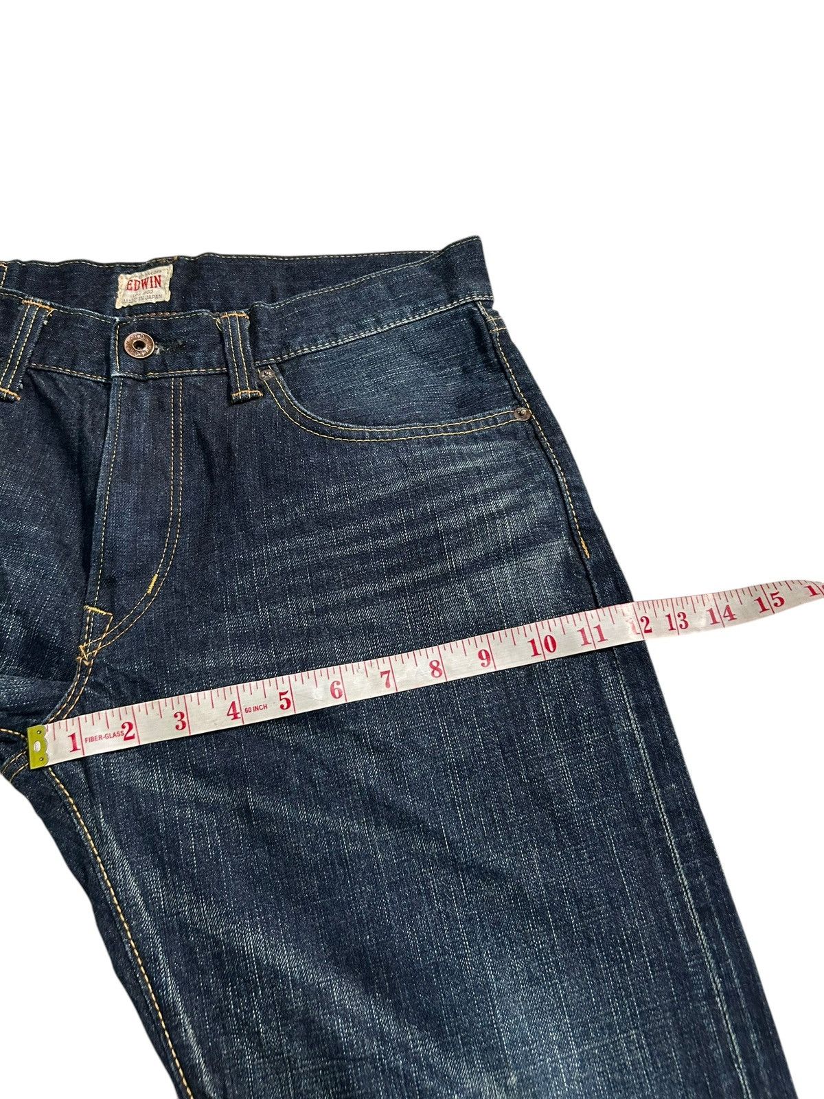 Japanese Brand × Kapital × Vintage Edwin Selvedge Vintage Japanese Short Denim jeans Size US 33 - 14 Thumbnail