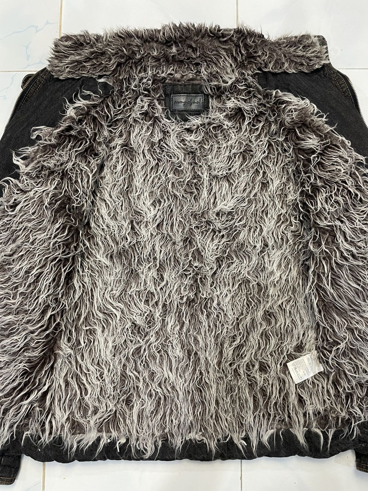 If Six Was Nine Vintage Faded Denim Jacket With Faux Fur Size US M / EU 48-50 / 2 - 3 Thumbnail
