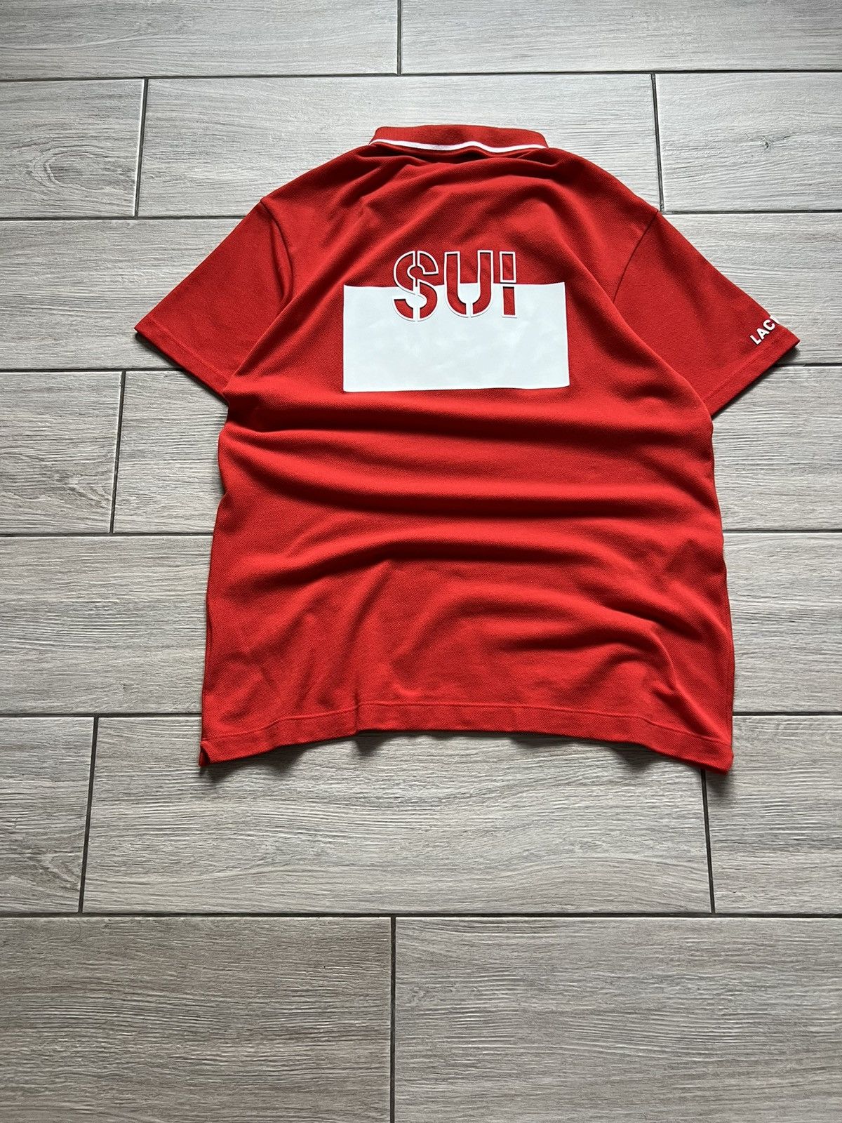 Lacoste 🇨🇭Rare Lacoste Sport SUI Polo Vintage Red Style Chief Keef Size US L / EU 52-54 / 3 - 4 Thumbnail
