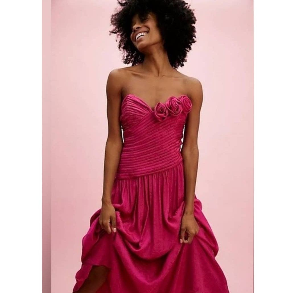 Free People FREE PEOPLE Make An Entrance Maxi Dress $298 SIZE 2 Pink Size XS / US 0-2 / IT 36-38 - 1 Thumbnail