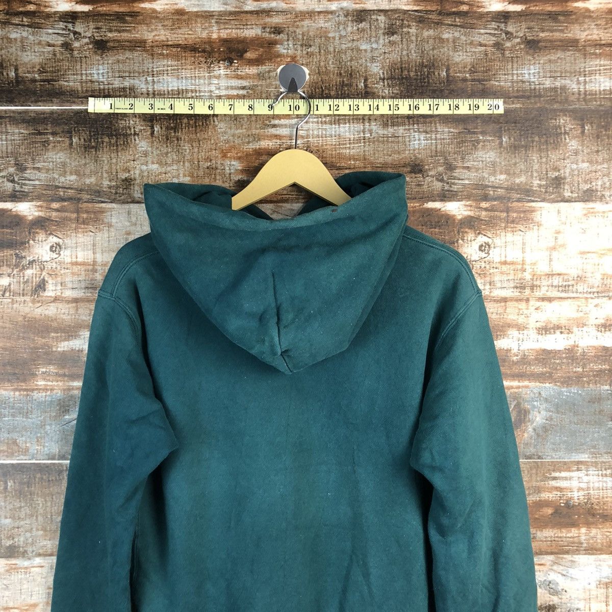Japanese Brand Uniqlo japan vintage plain Green Hoodie sweatshirt #A2308 Size US S / EU 44-46 / 1 - 14 Thumbnail