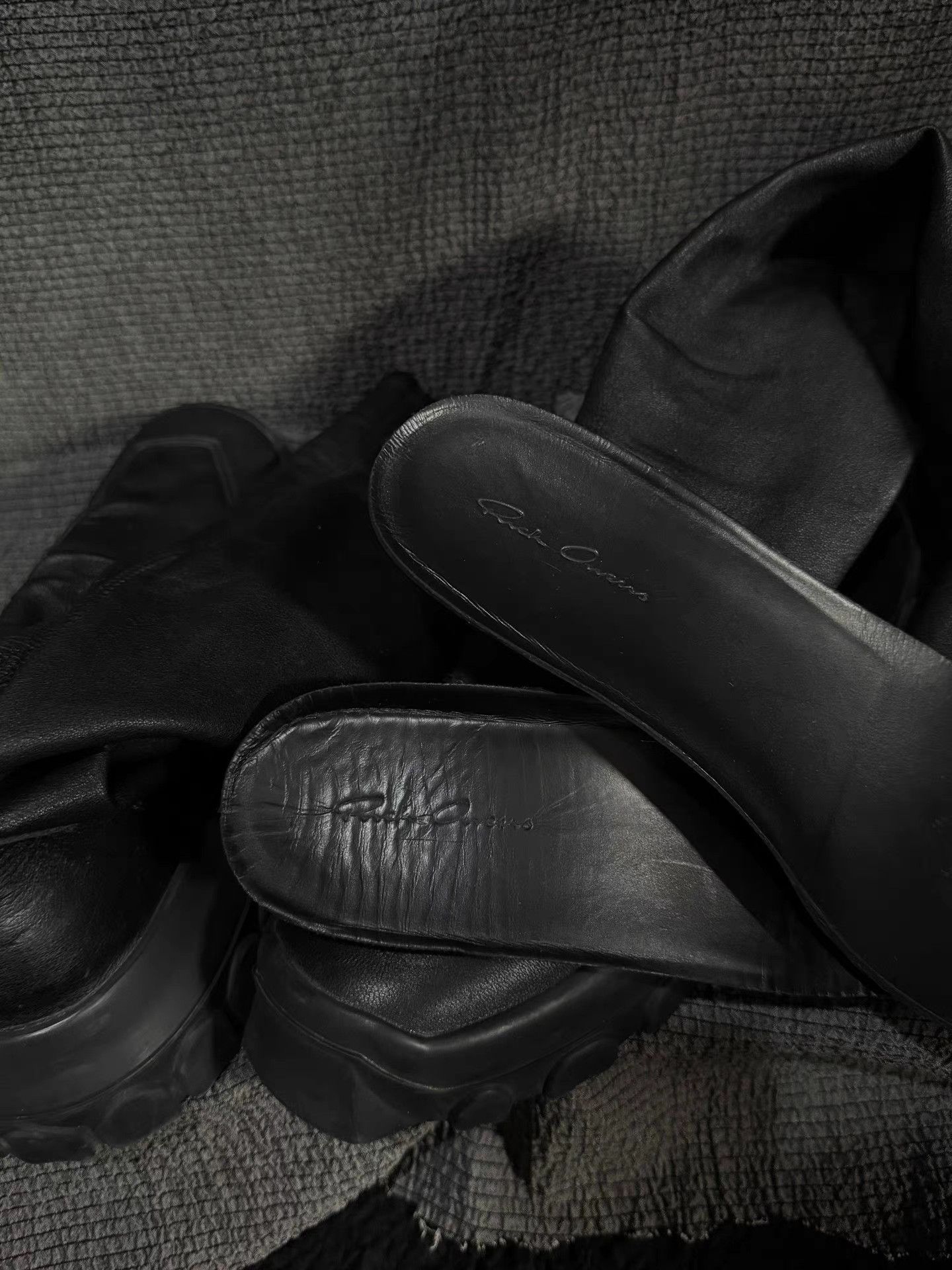 Rick Owens Rick Owens 18FW mainline platform lambskin "Adonis" boots Size US 7 / EU 40 - 8 Thumbnail