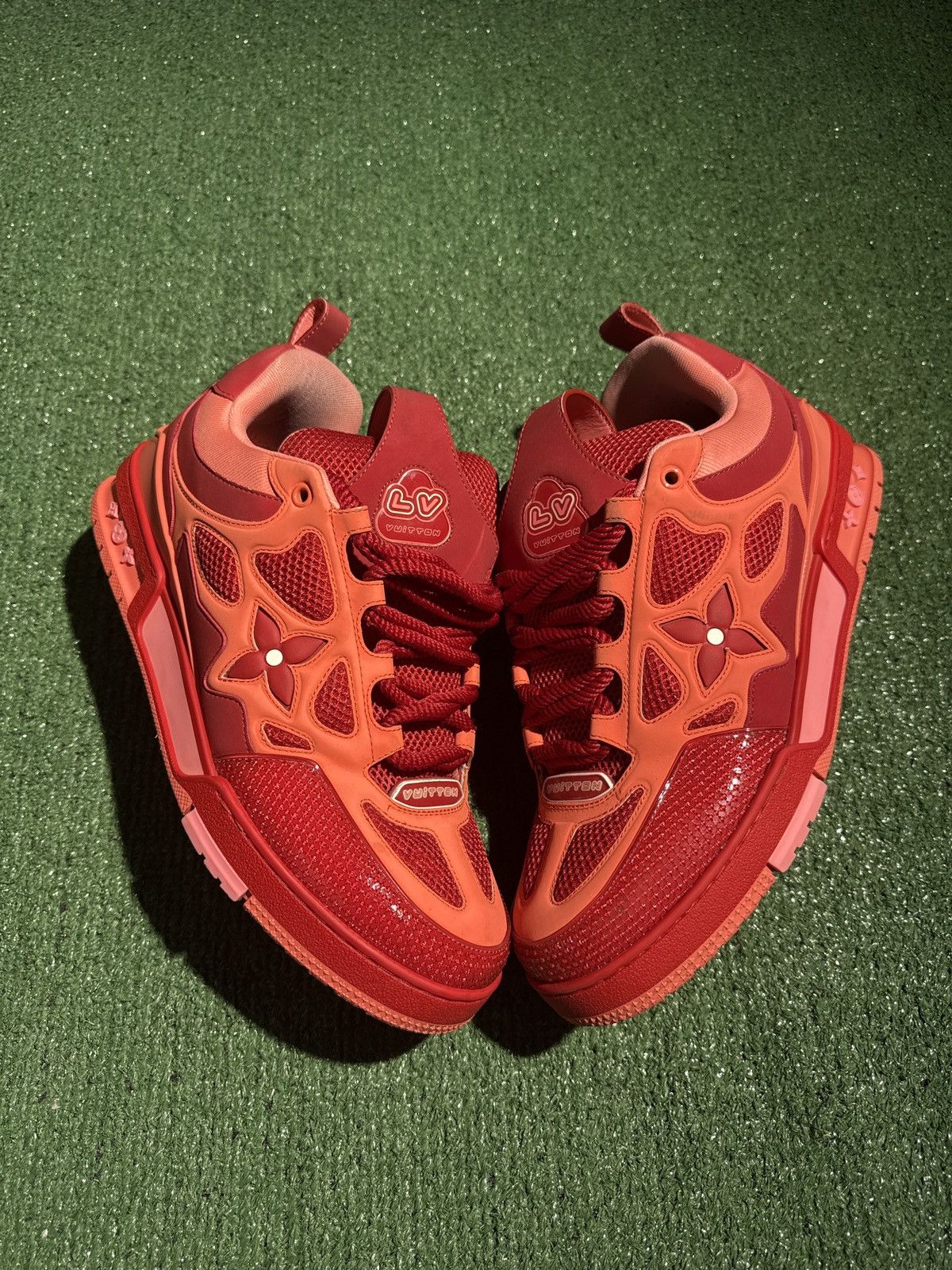 Louis Vuitton Louis Vuitton Skate Red Orange size 10LV Size US 12 / EU 45 - 2 Thumbnail