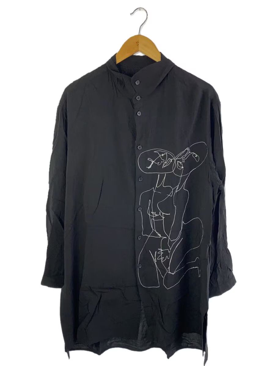 Yohji Yamamoto BLACK Scandal Yohji Yamamoto 18aw/rayon/long sleeve shirt Size US M / EU 48-50 / 2 - 1 Thumbnail