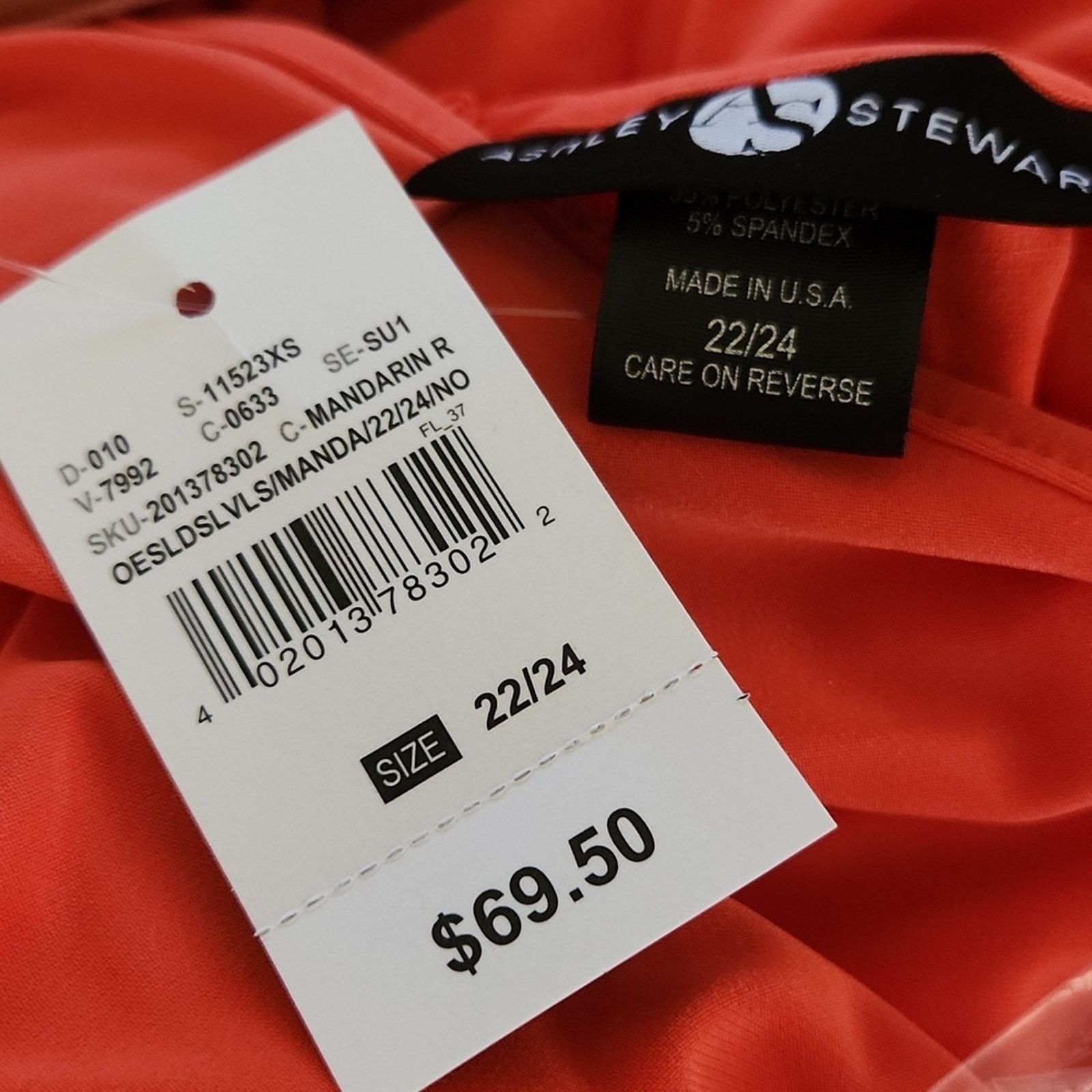 Other MANDARIN ORANGE ☆ TWIST FRONT ☆ MIDI DRESS 4x ☆ NWT Size 4XL / US 24-26 - 8 Thumbnail