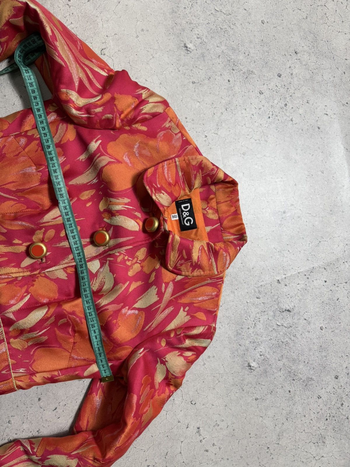 Dolce & Gabbana Dolce & Gabbana DG Floral Blazer Women’s Jacket Y2K Size S / US 4 / IT 40 - 15 Thumbnail