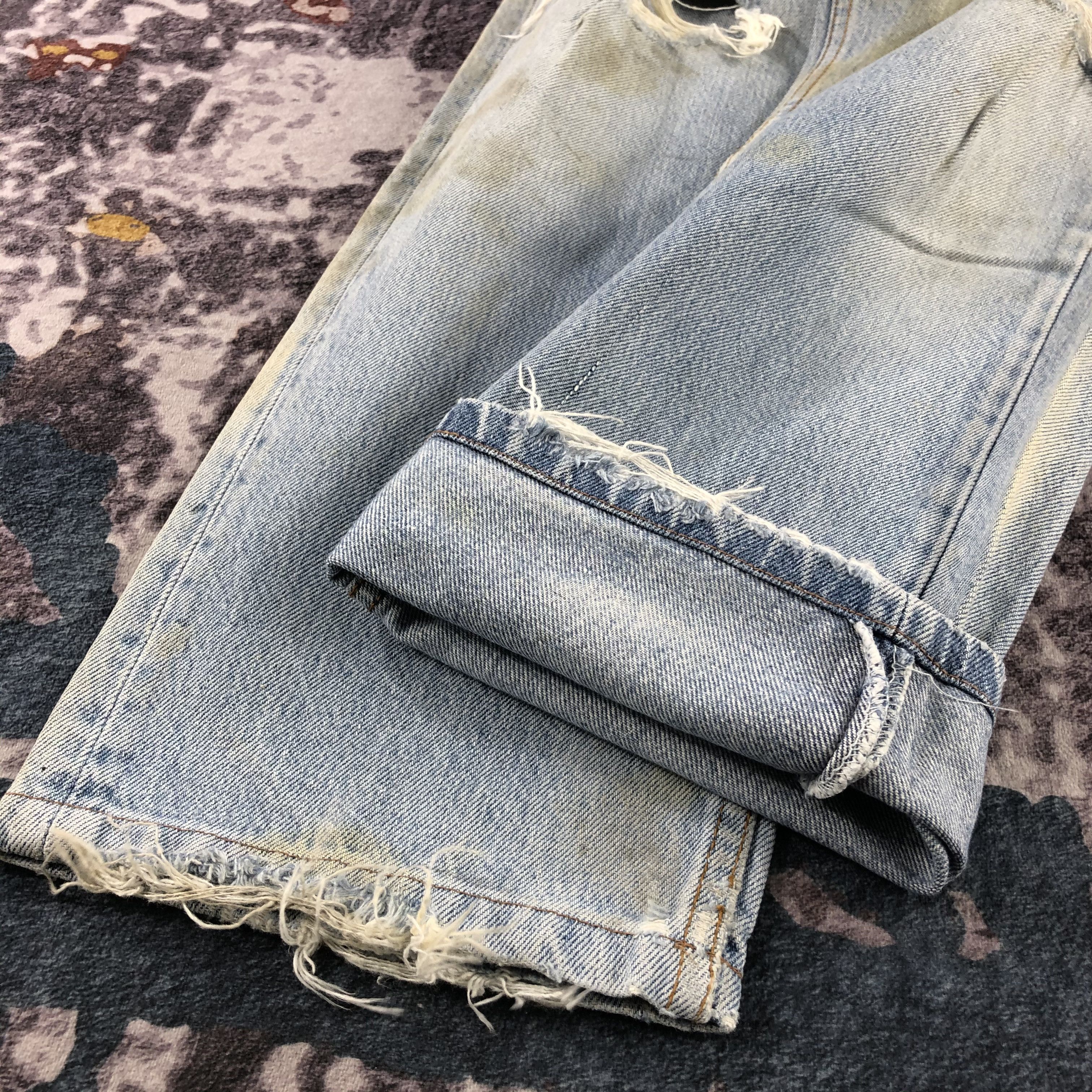 Levi's Vintage 90s Distress Levis 501 Jeans-JM2795 Size US 29 - 8 Thumbnail