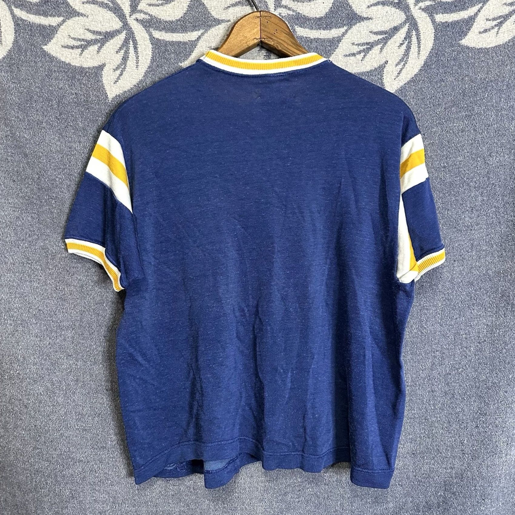 Russell Athletic VINTAGE Russell Athletic Durene Jersey Shirt Unisex 1960s Blue M Short Sleeve Ringer Sportswear/Beach Made In USA Size US M / EU 48-50 / 2 - 6 Thumbnail
